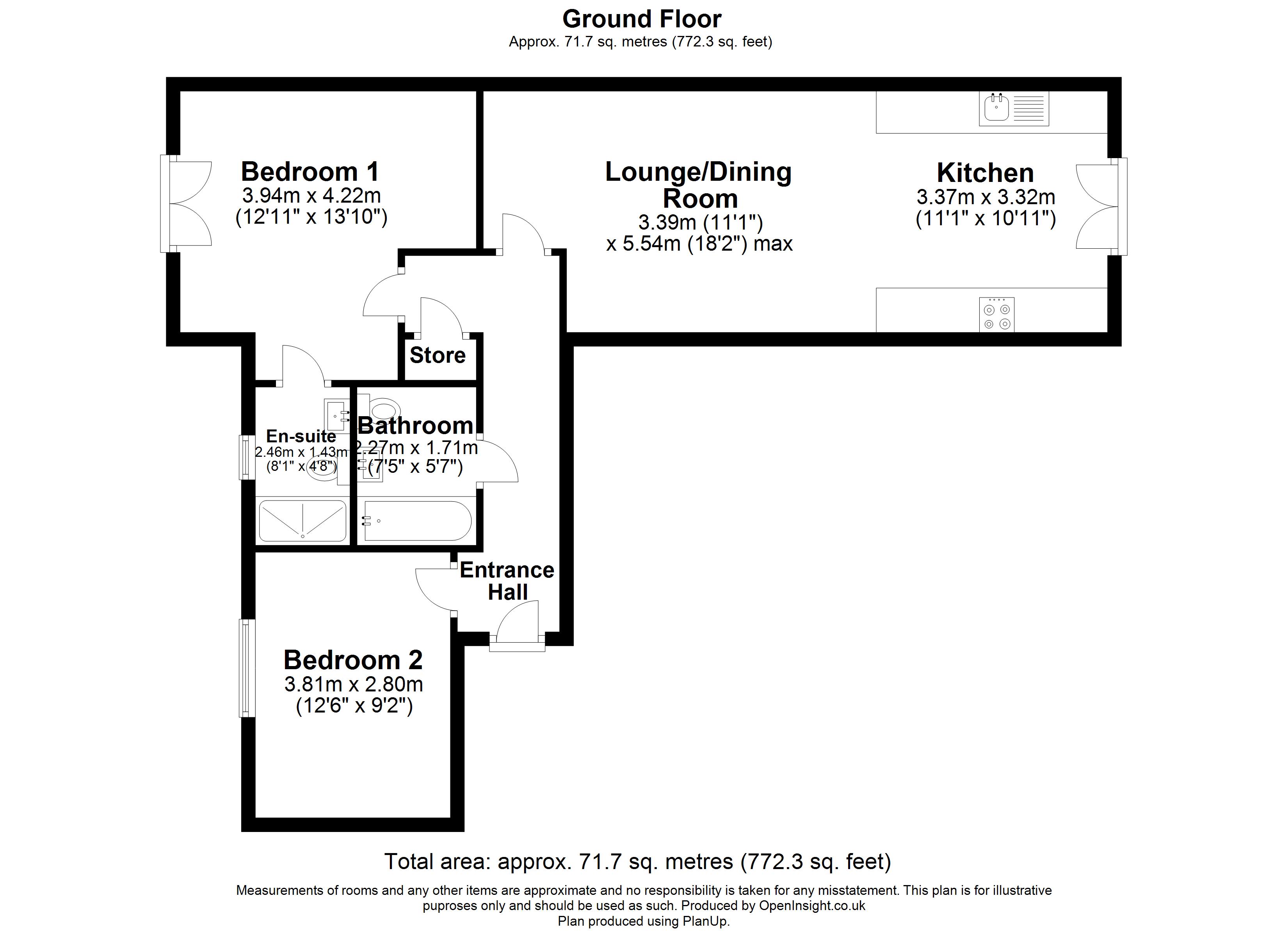 Apartment 5, Warrington Floor Plan