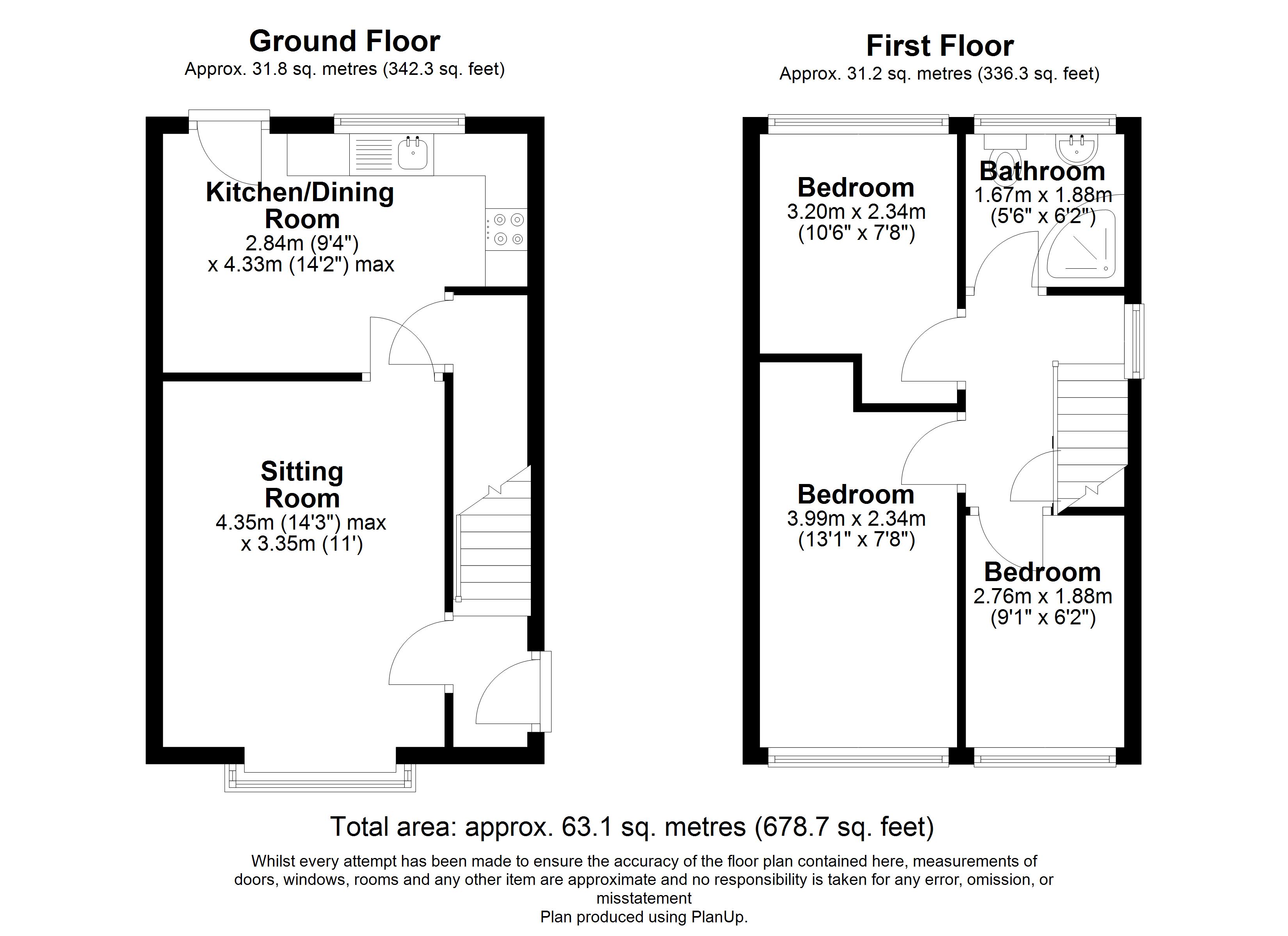 Bramshill Close, Warrington Floor Plan