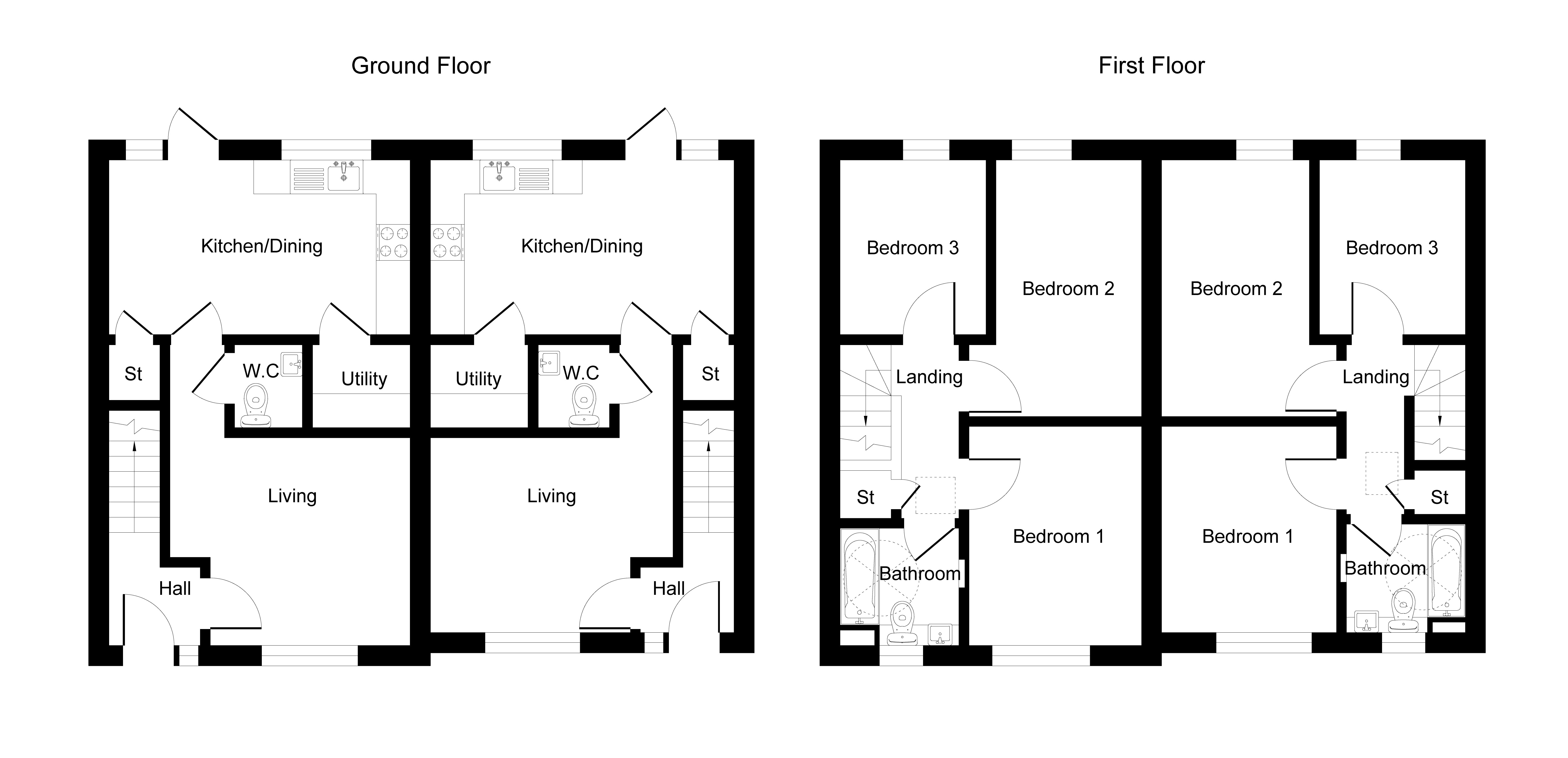 Plot 3, The Willow, Eccleston Green, Eccleston Floor Plan