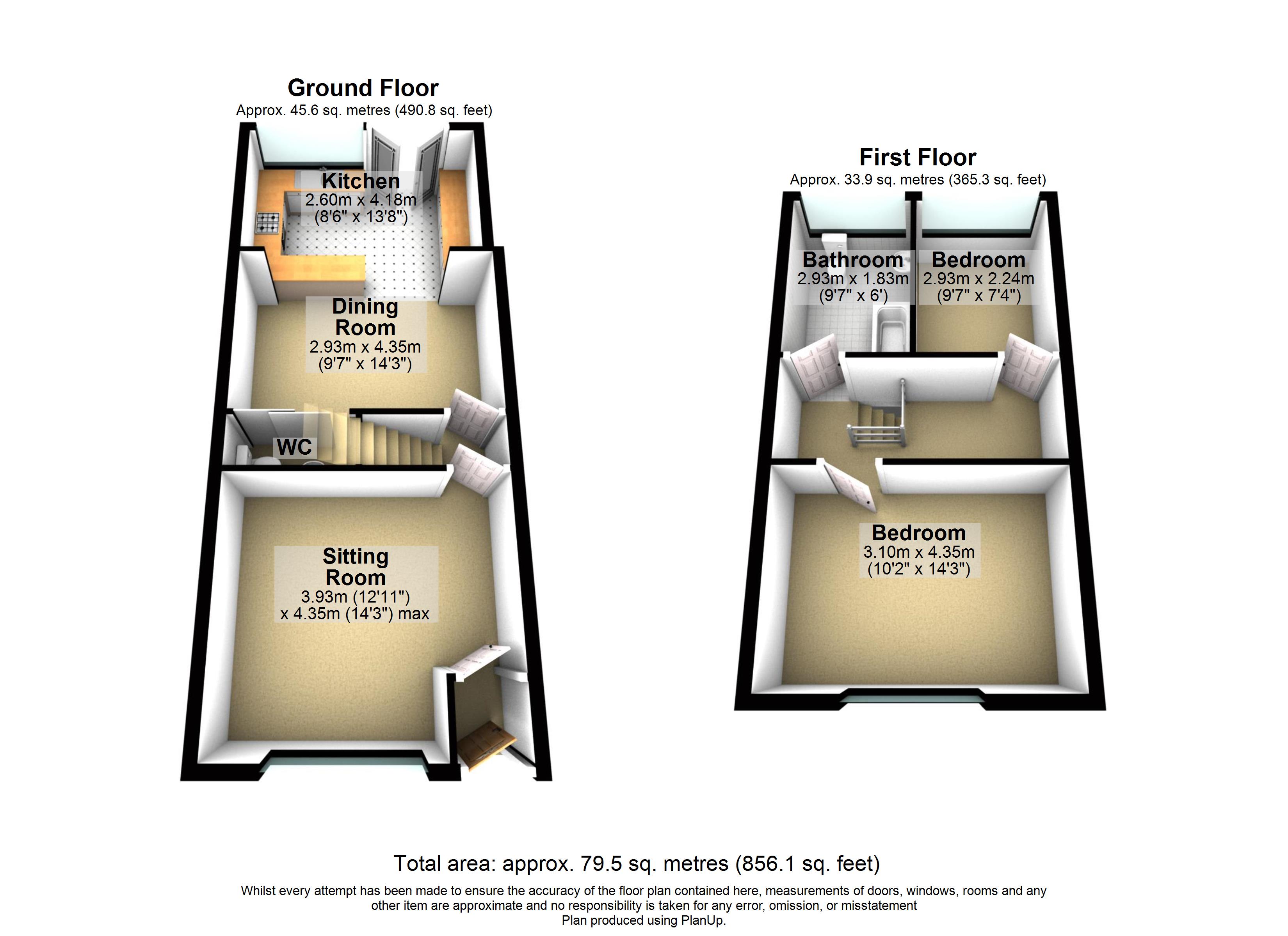 Derwent Street, Leigh Floor Plan