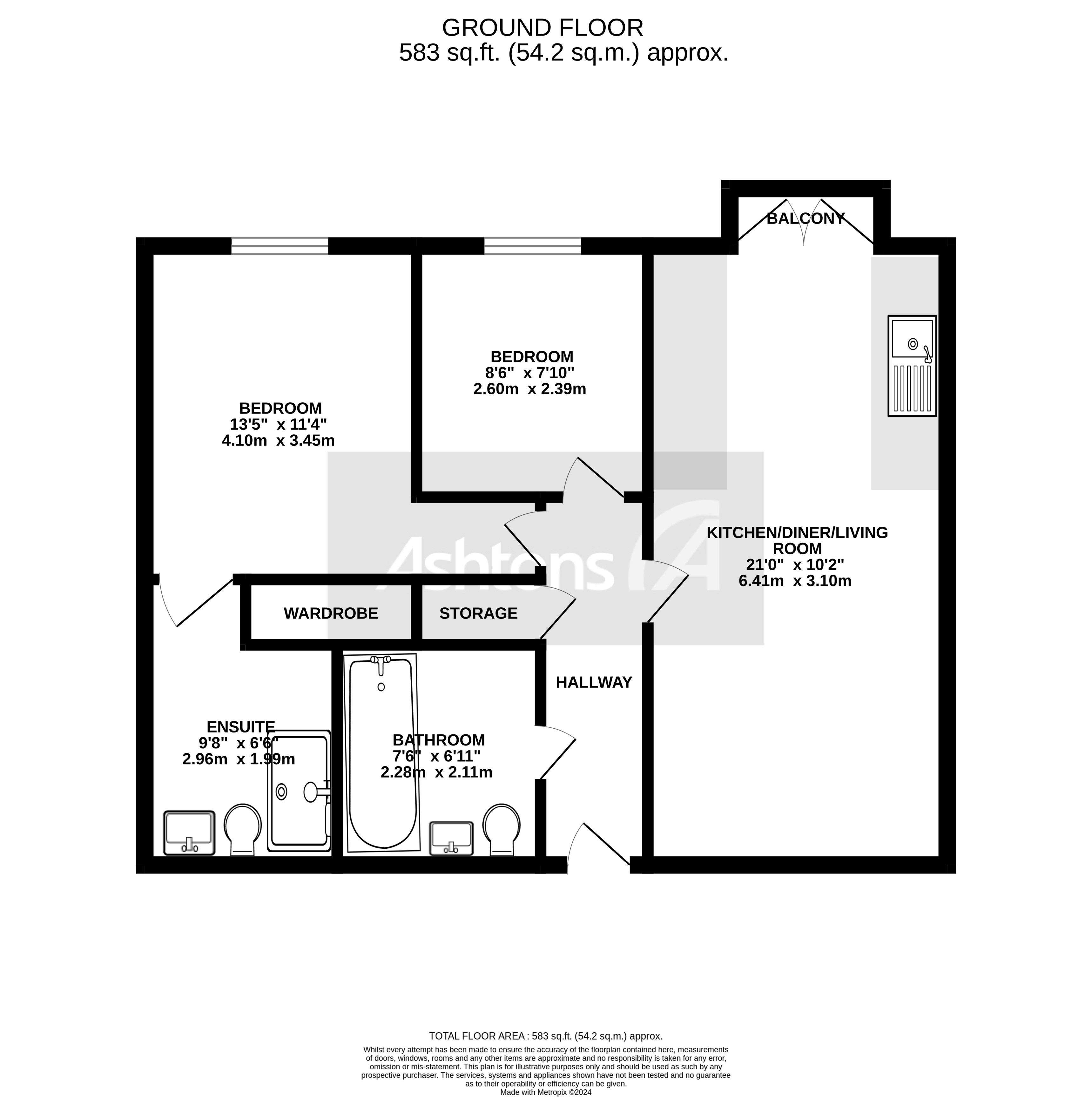 Apartment 31, Warrington Floor Plan