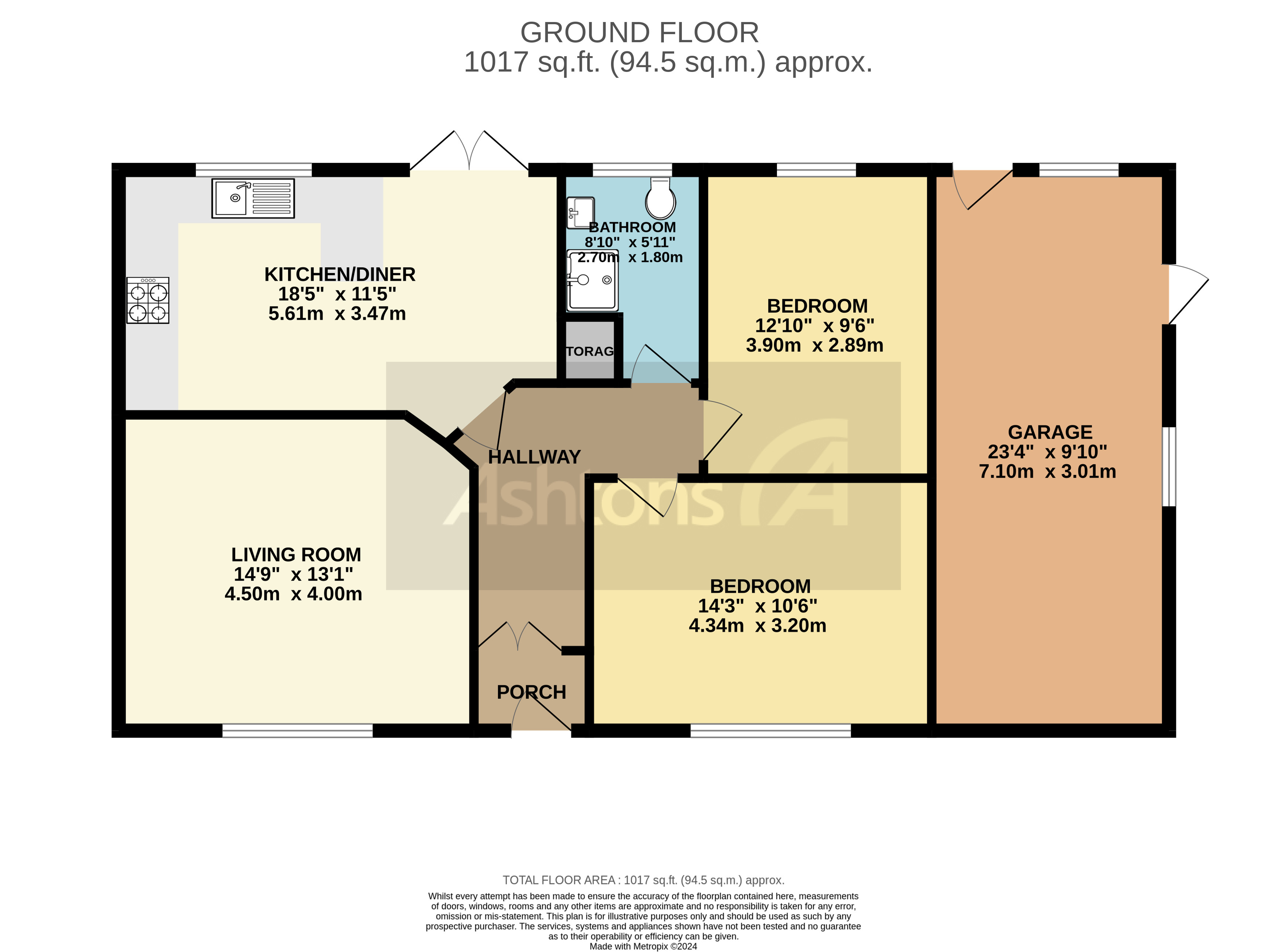 Ashbourne Road, Warrington Floor Plan