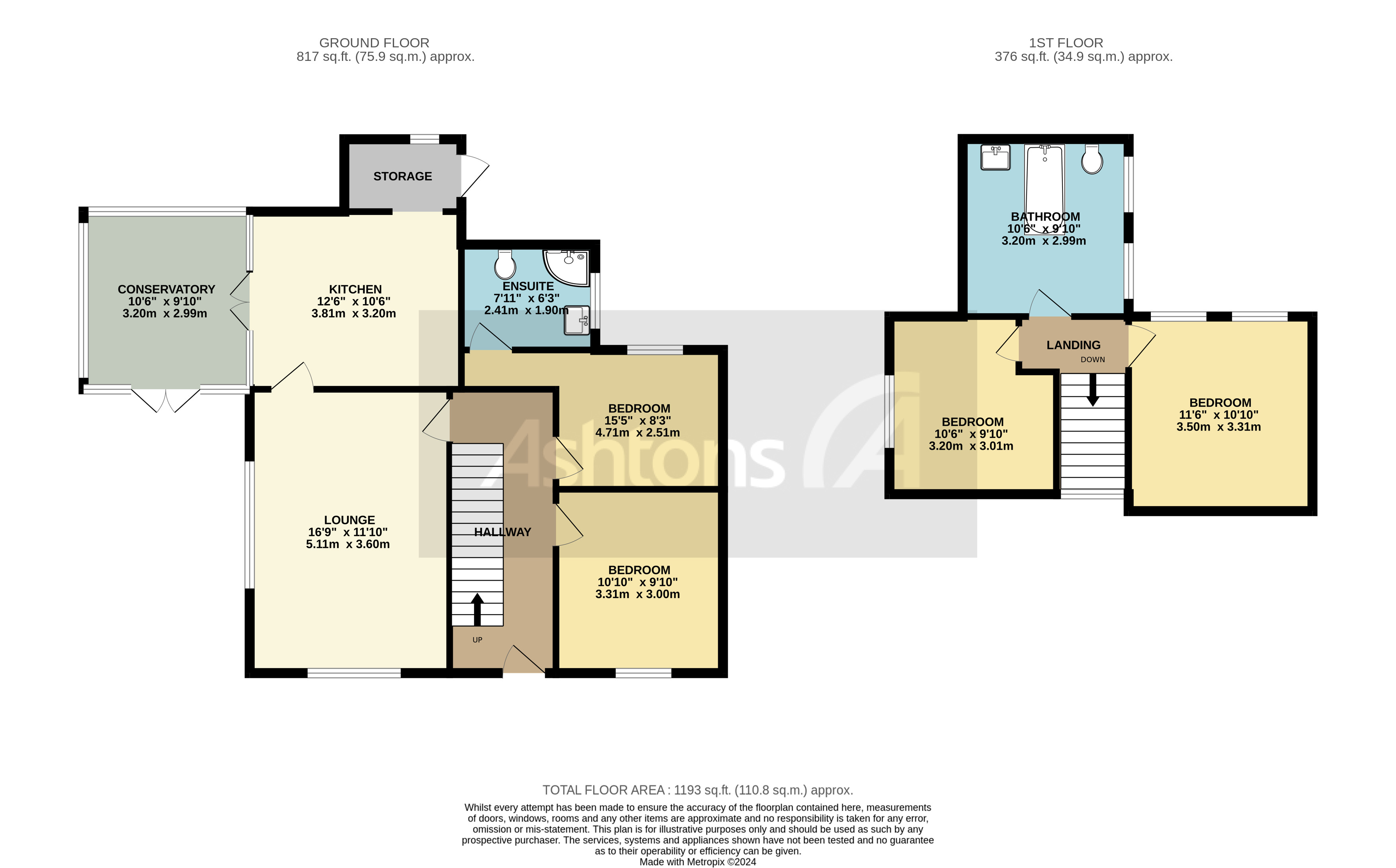 1a Burnside Avenue, Warrington Floor Plan