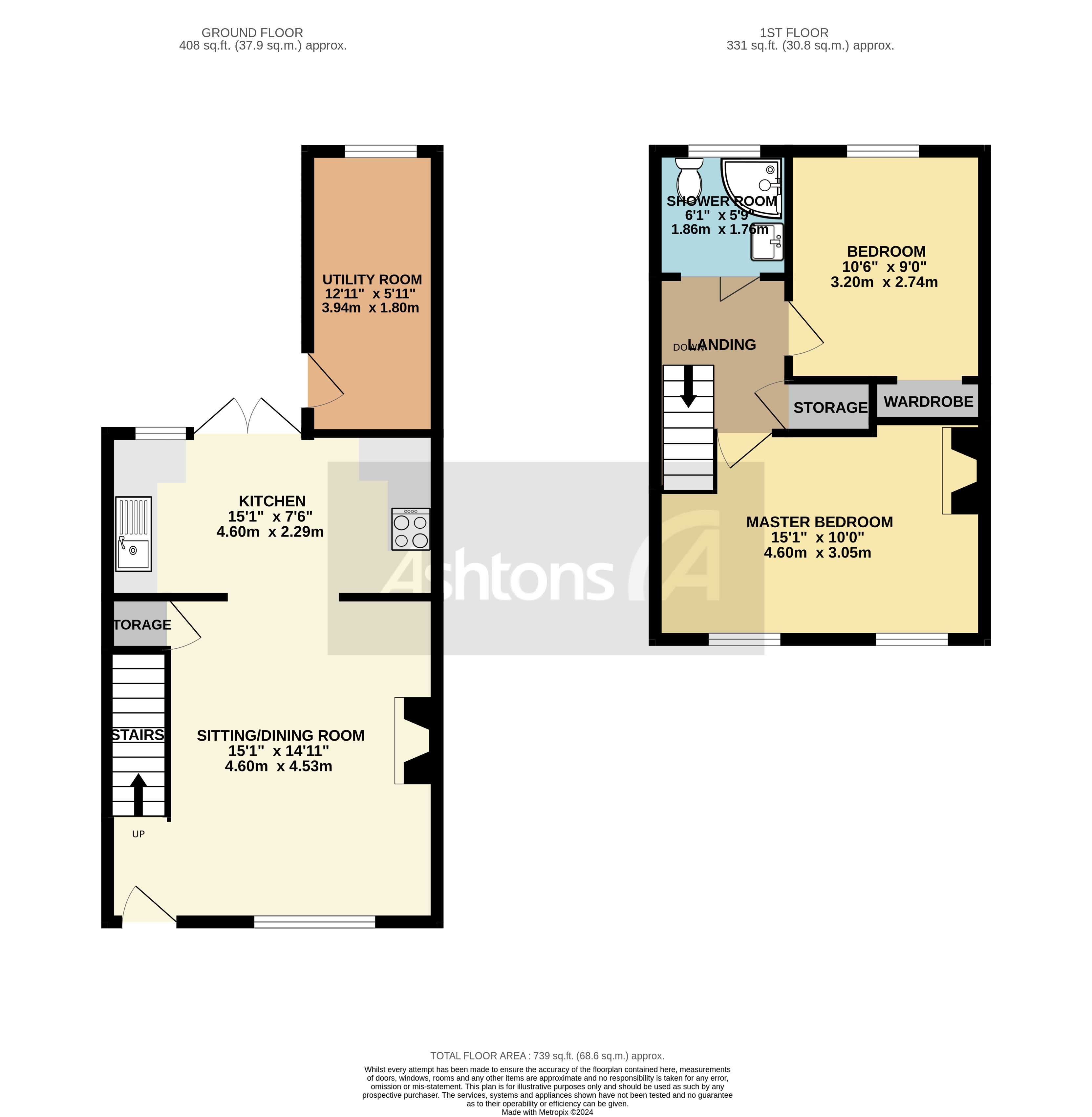 Small Crescent, Warrington Floor Plan