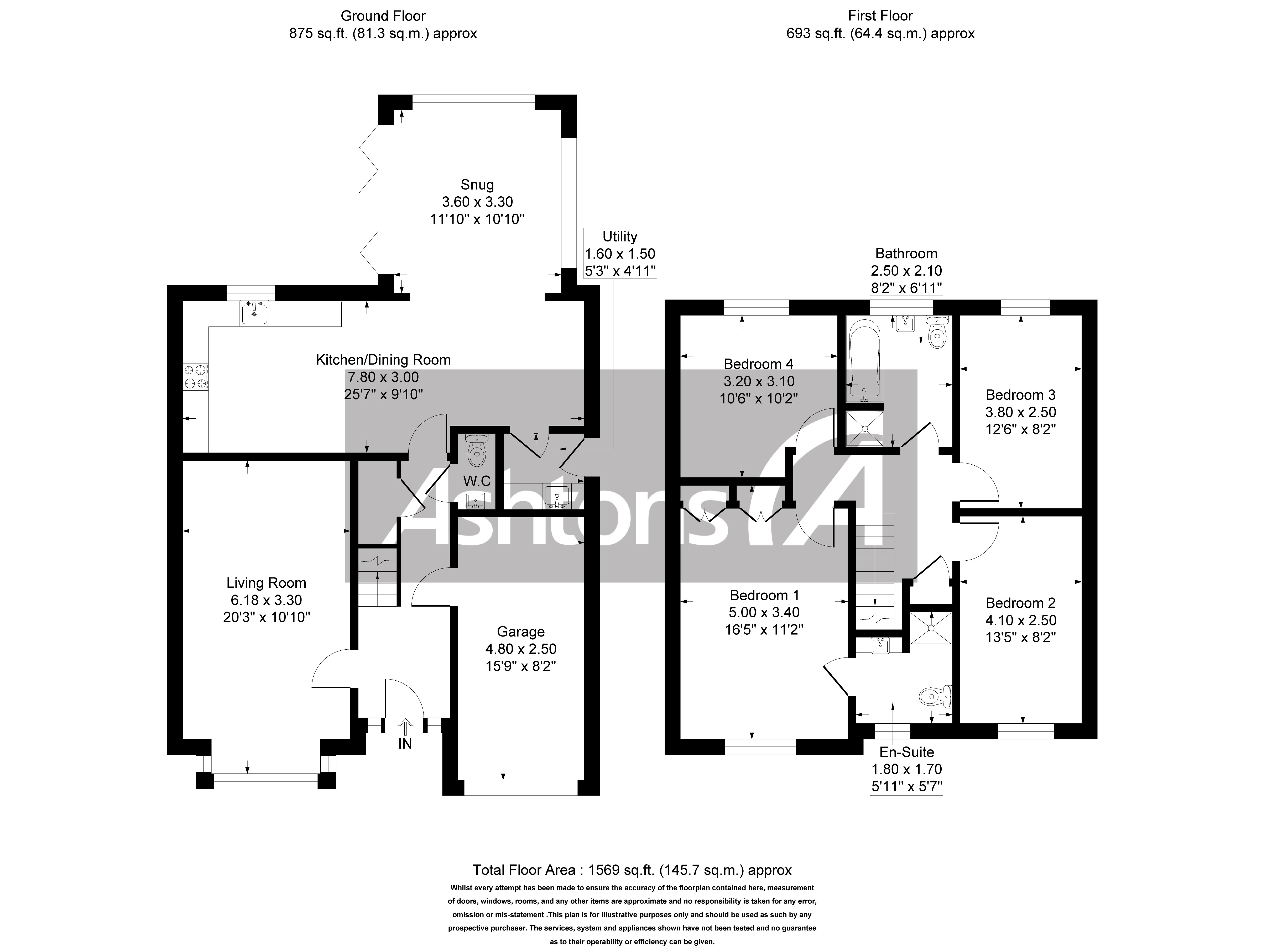 Raleigh Close, Newton-Le-Willows Floor Plan