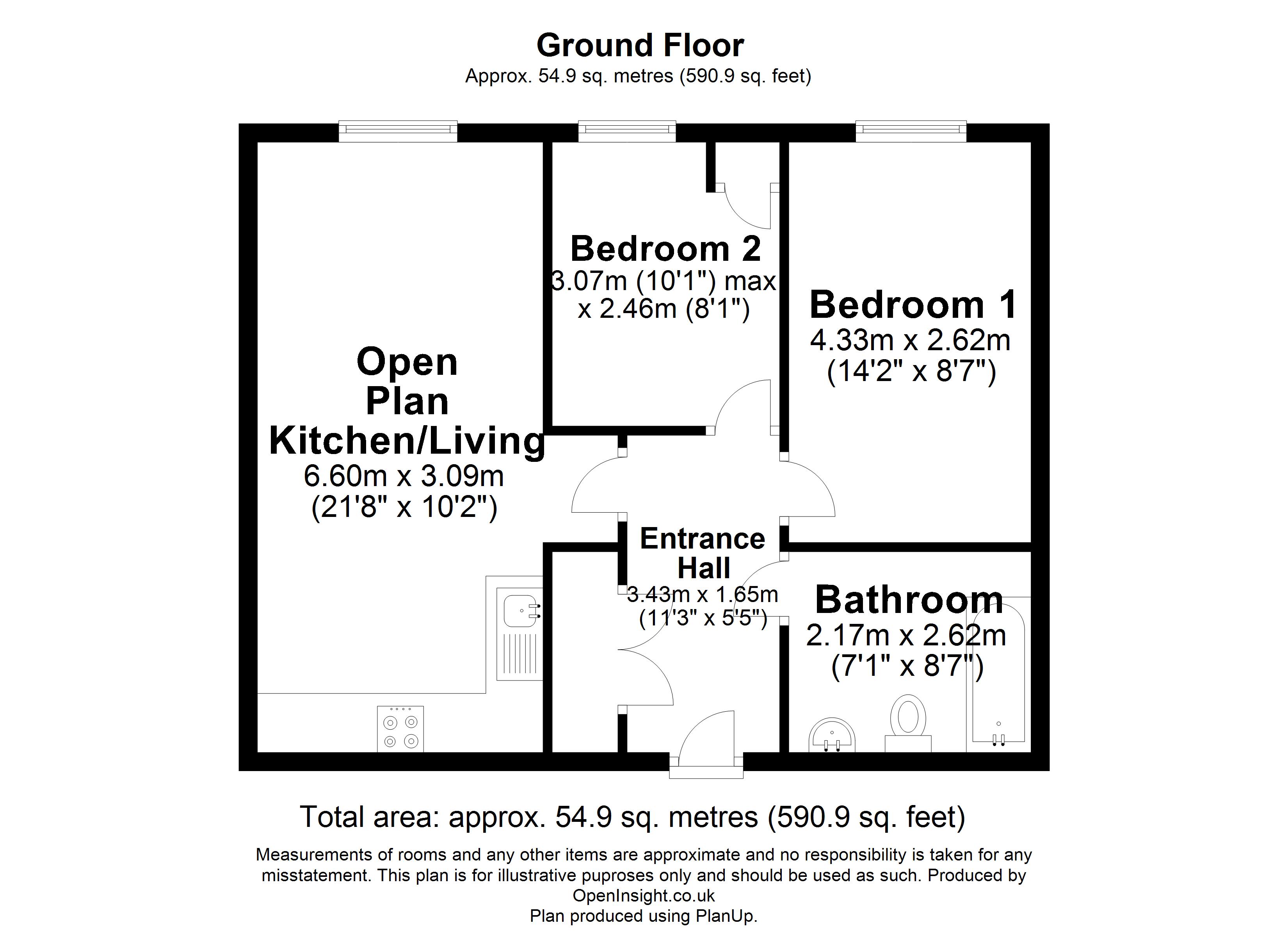 Apartment 30, Warrington Floor Plan