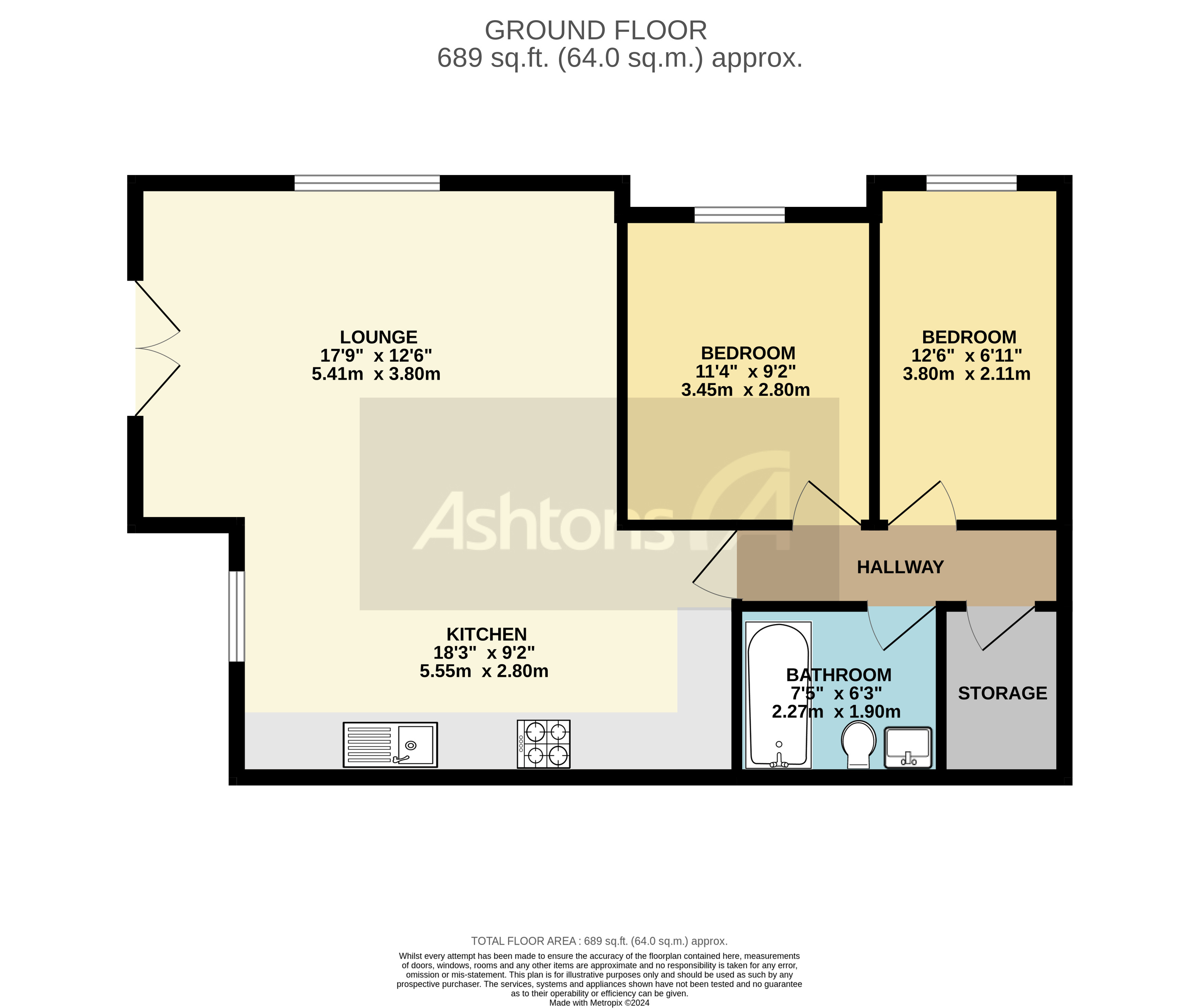 Apartment 12, Warrington Floor Plan