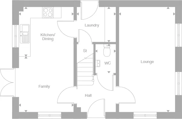 The Braxton, Lunts Heath Rise, Widnes Floor Plan