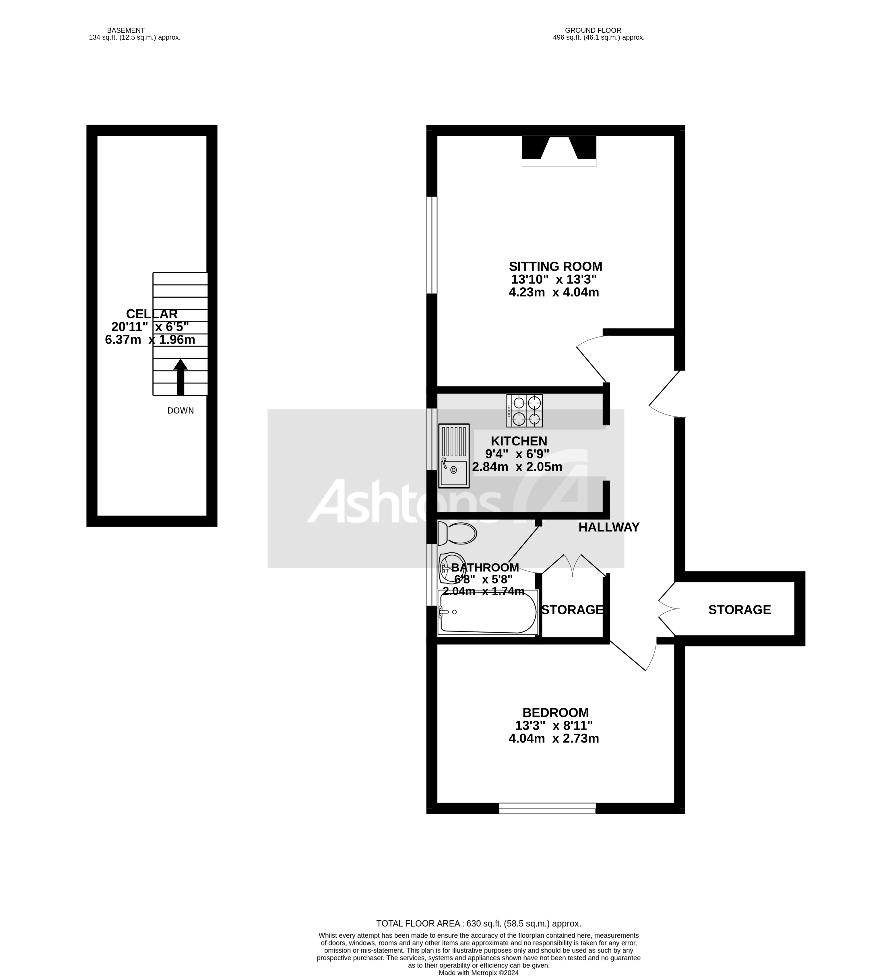 Flat 3, St. Helens Floor Plan