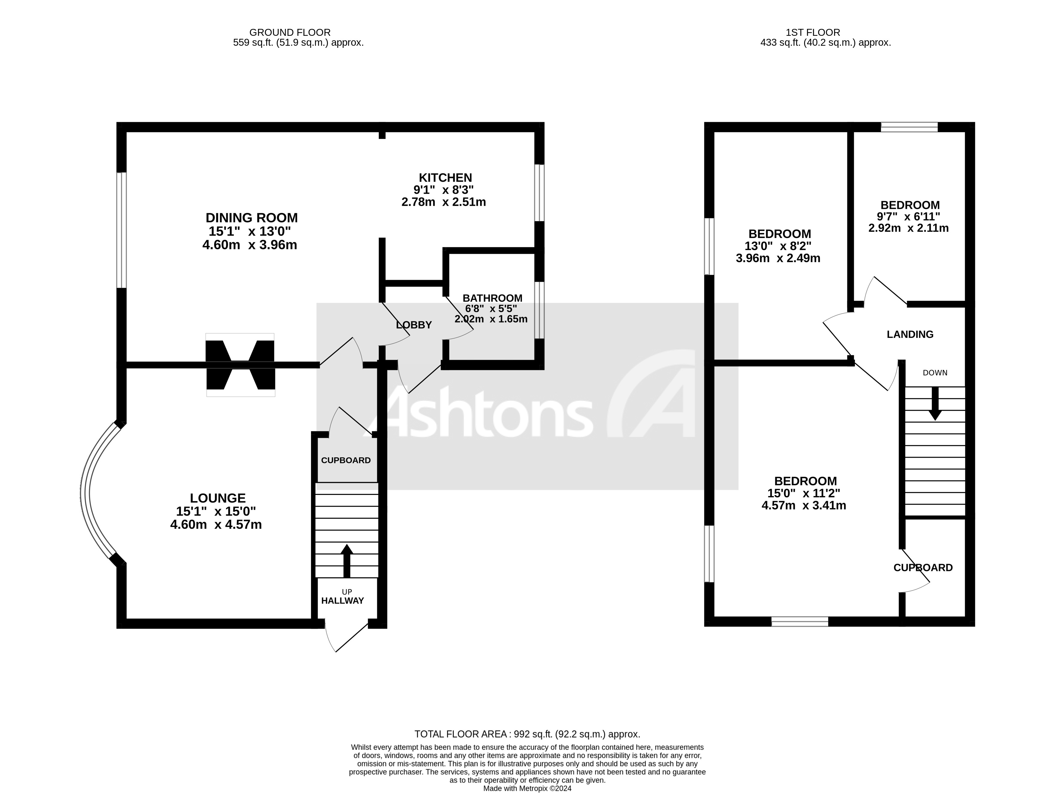 Garden Cottage Cliff Lane, Warrington Floor Plan