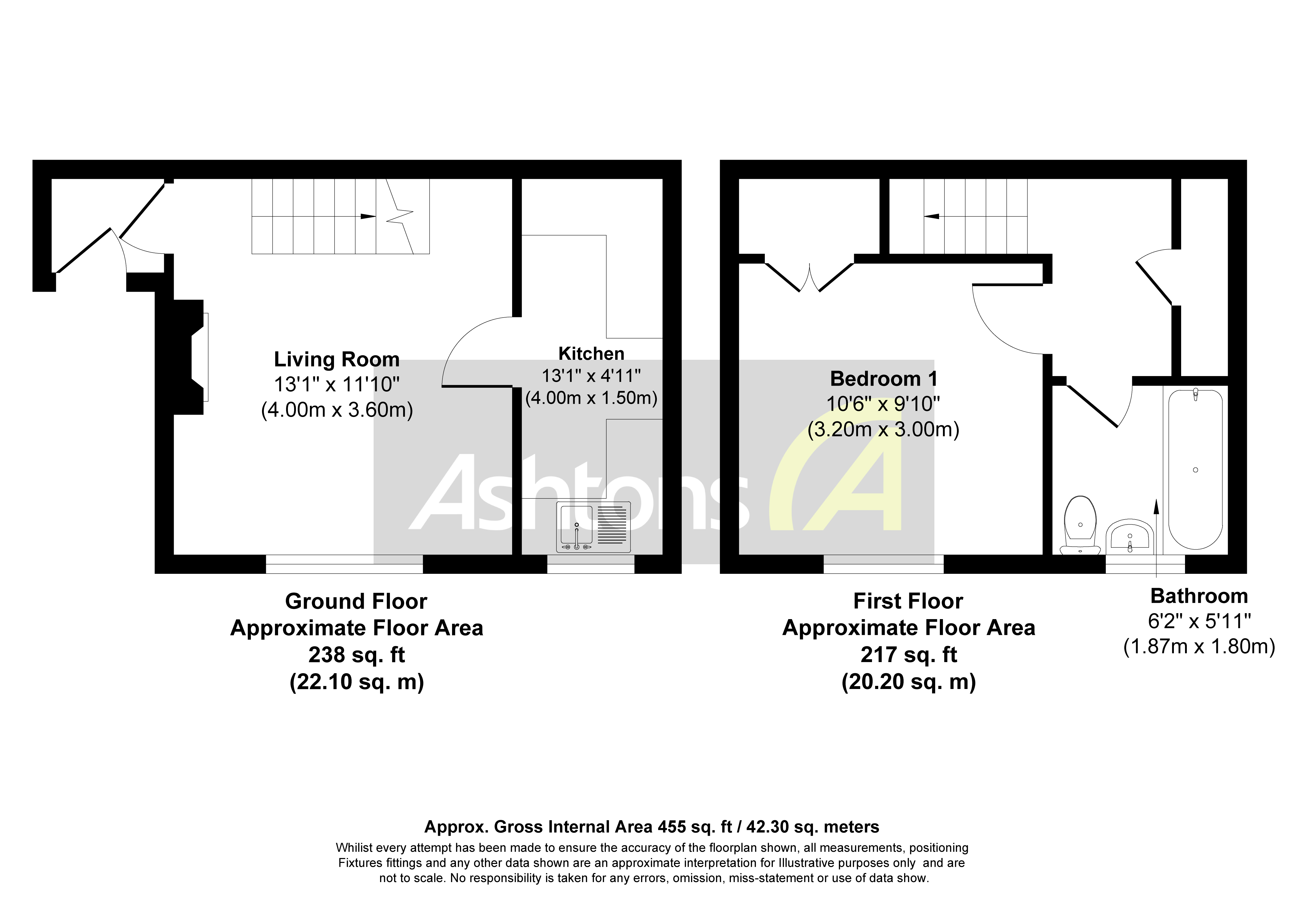 37a Simonside, Widnes Floor Plan