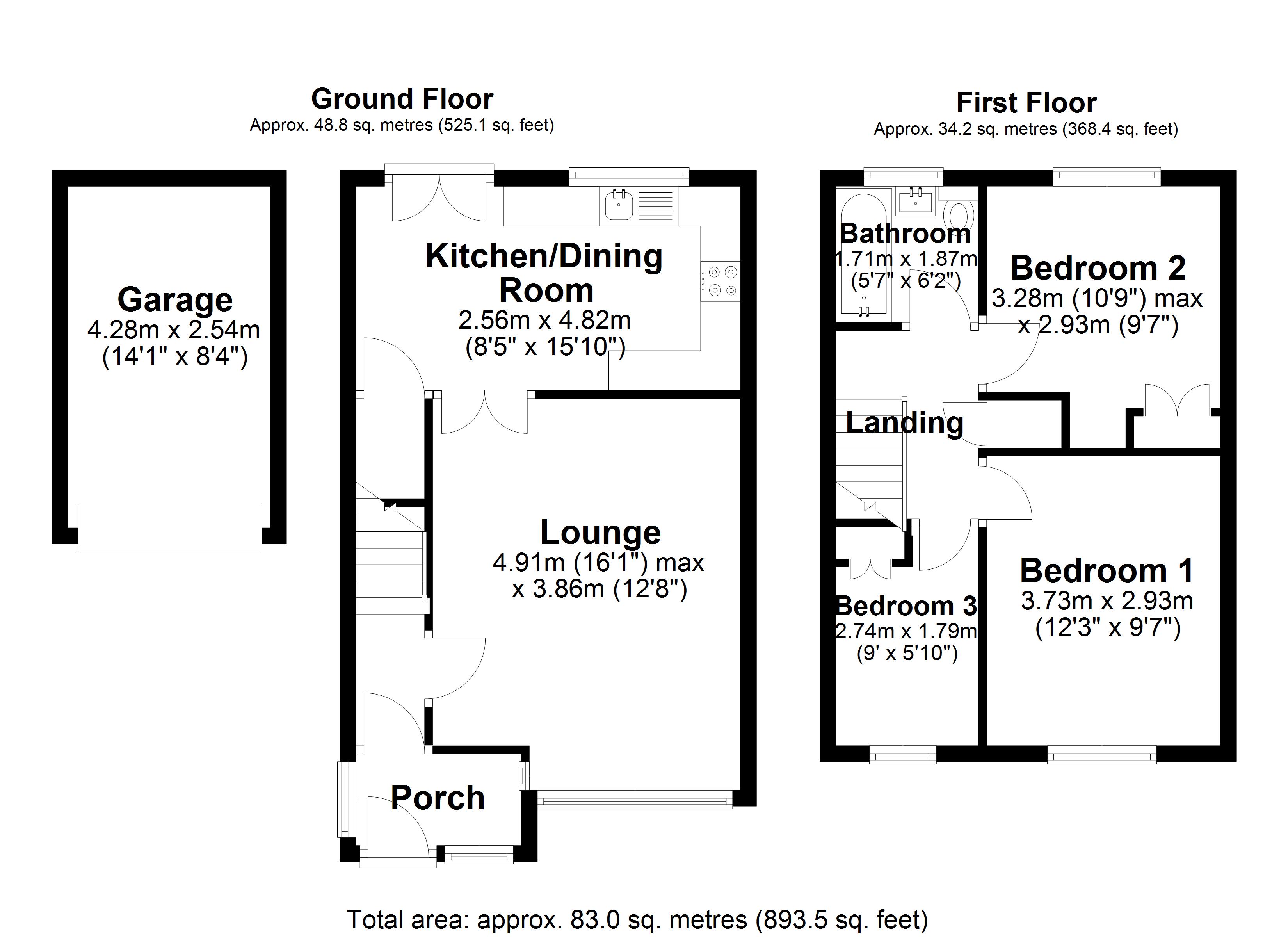 Evesham Close, Warrington Floor Plan