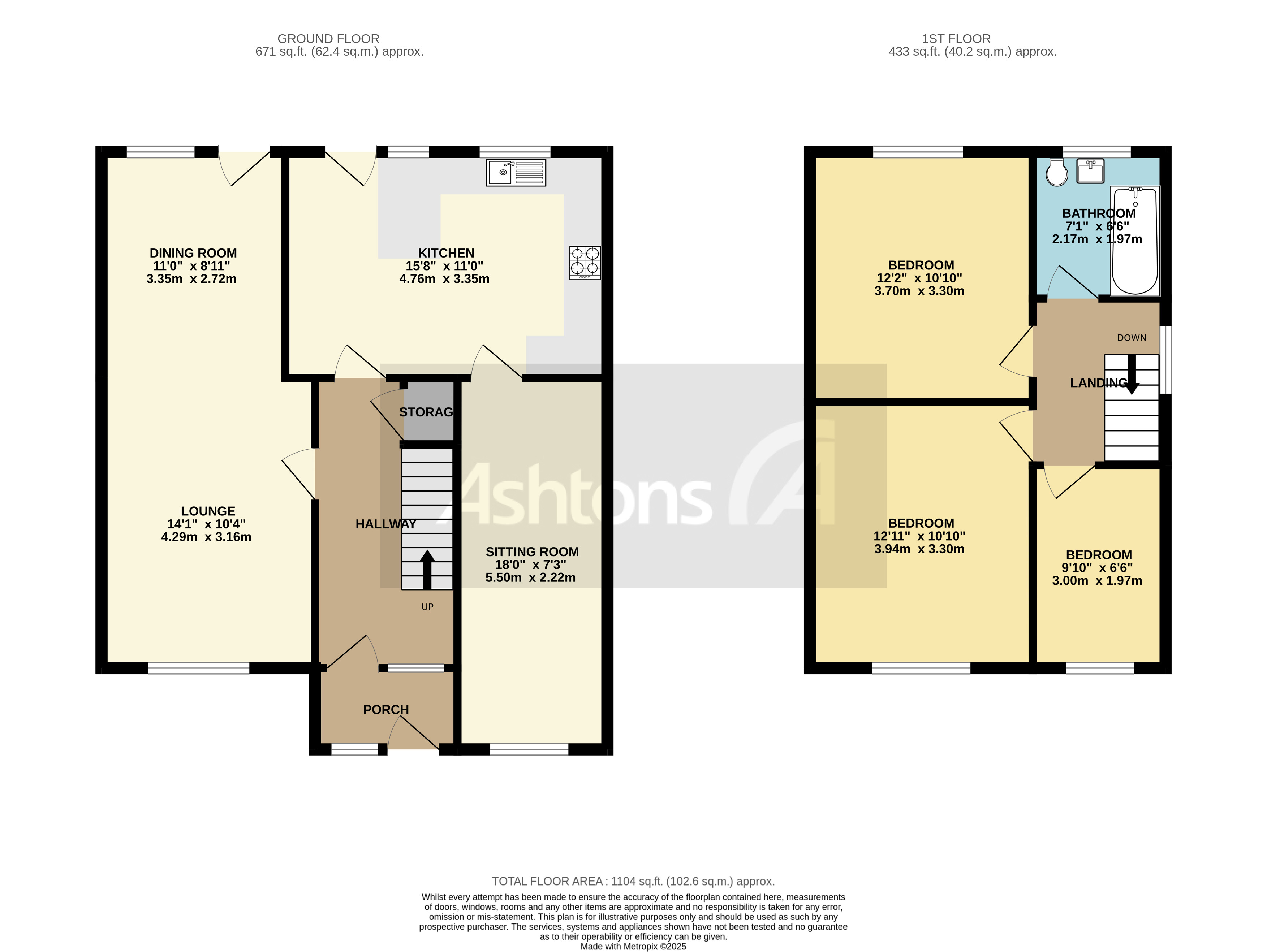 Orrell Close, Warrington Floor Plan