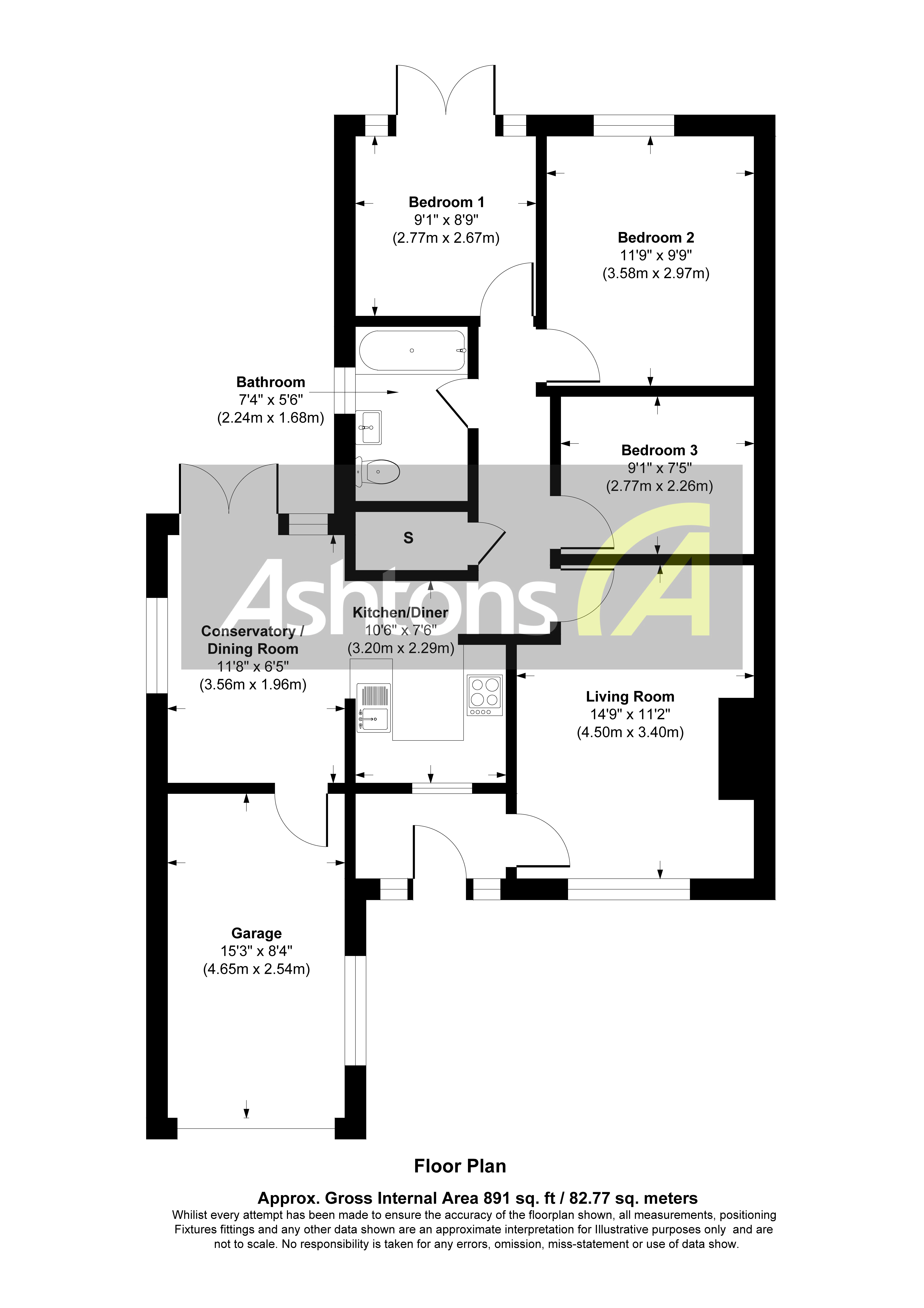 2a Hill View, Widnes Floor Plan