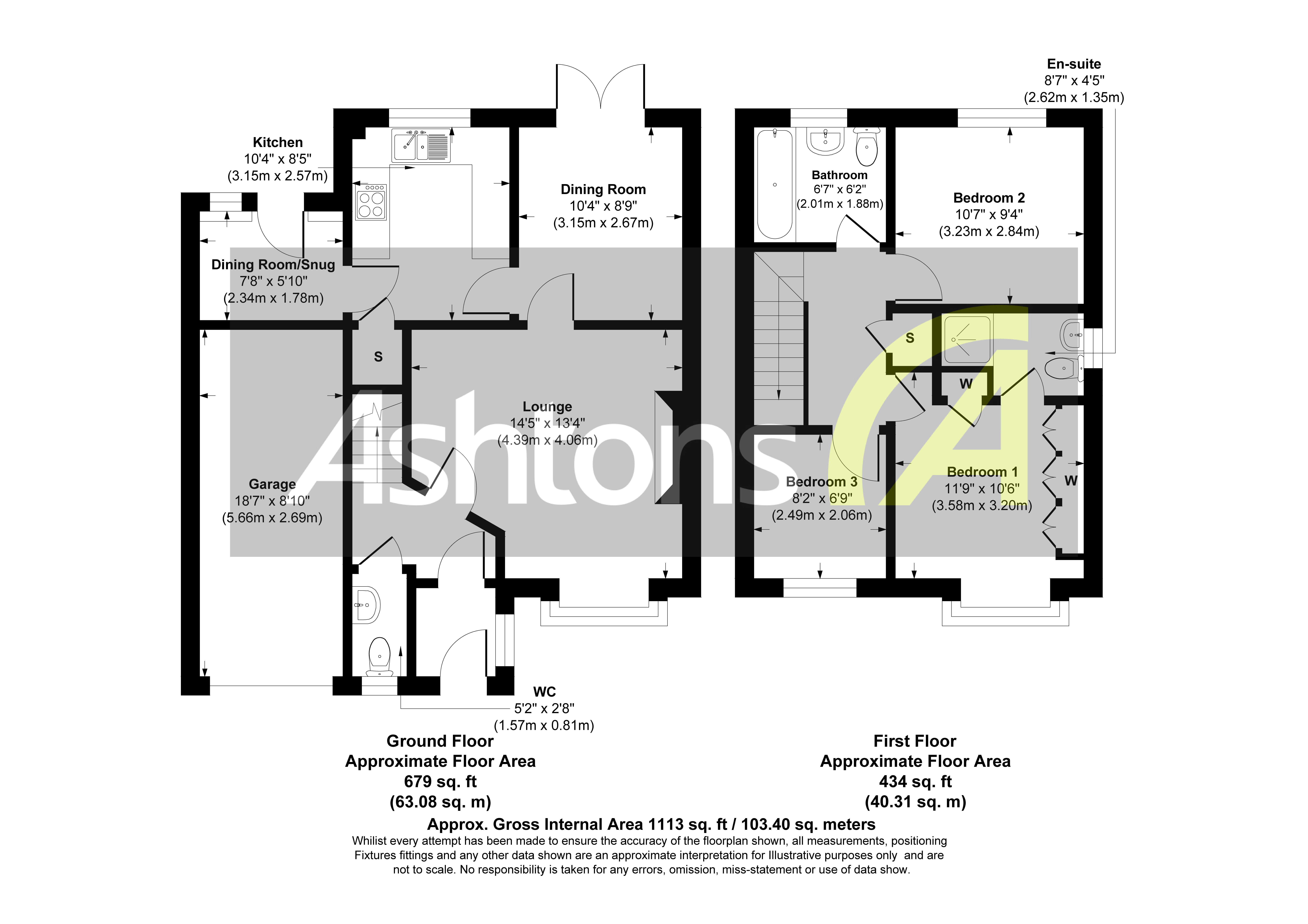 Honeysuckle Close, Widnes Floor Plan