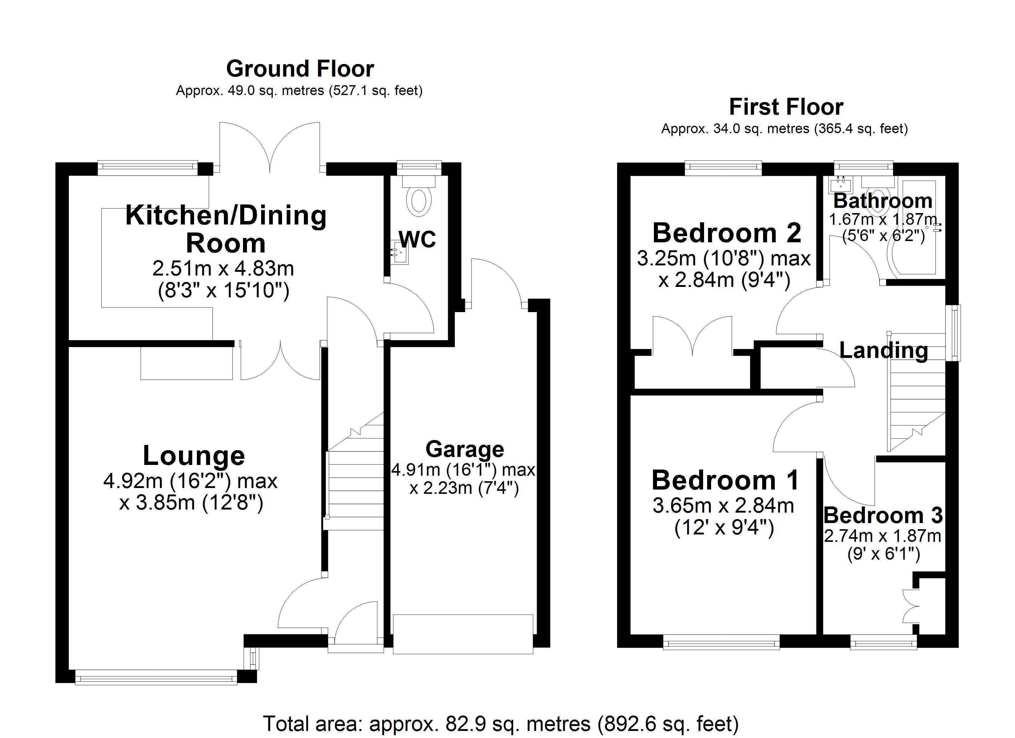 Evesham Close, Warrington Floor Plan