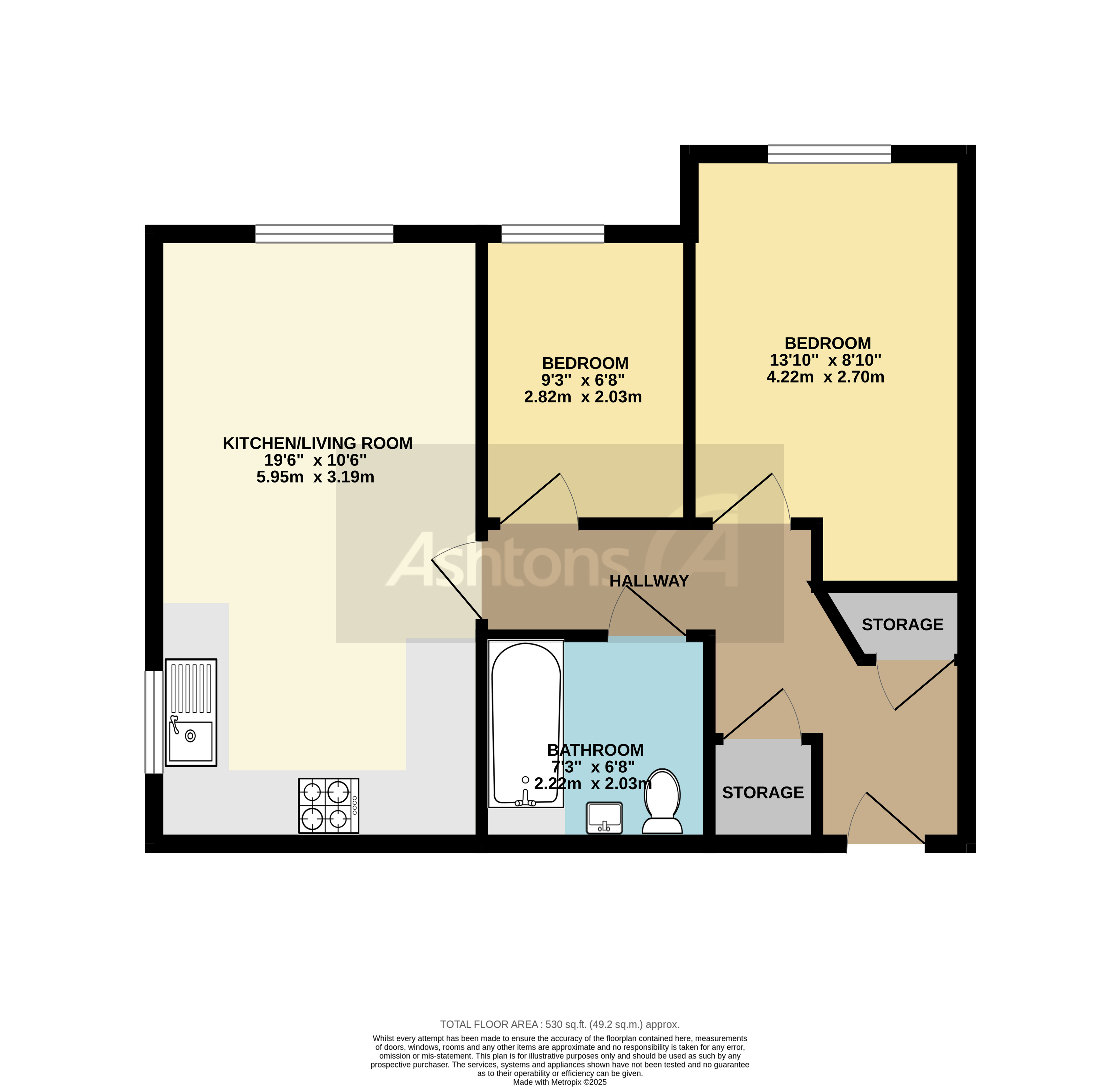 Apartment 1, Leigh Floor Plan