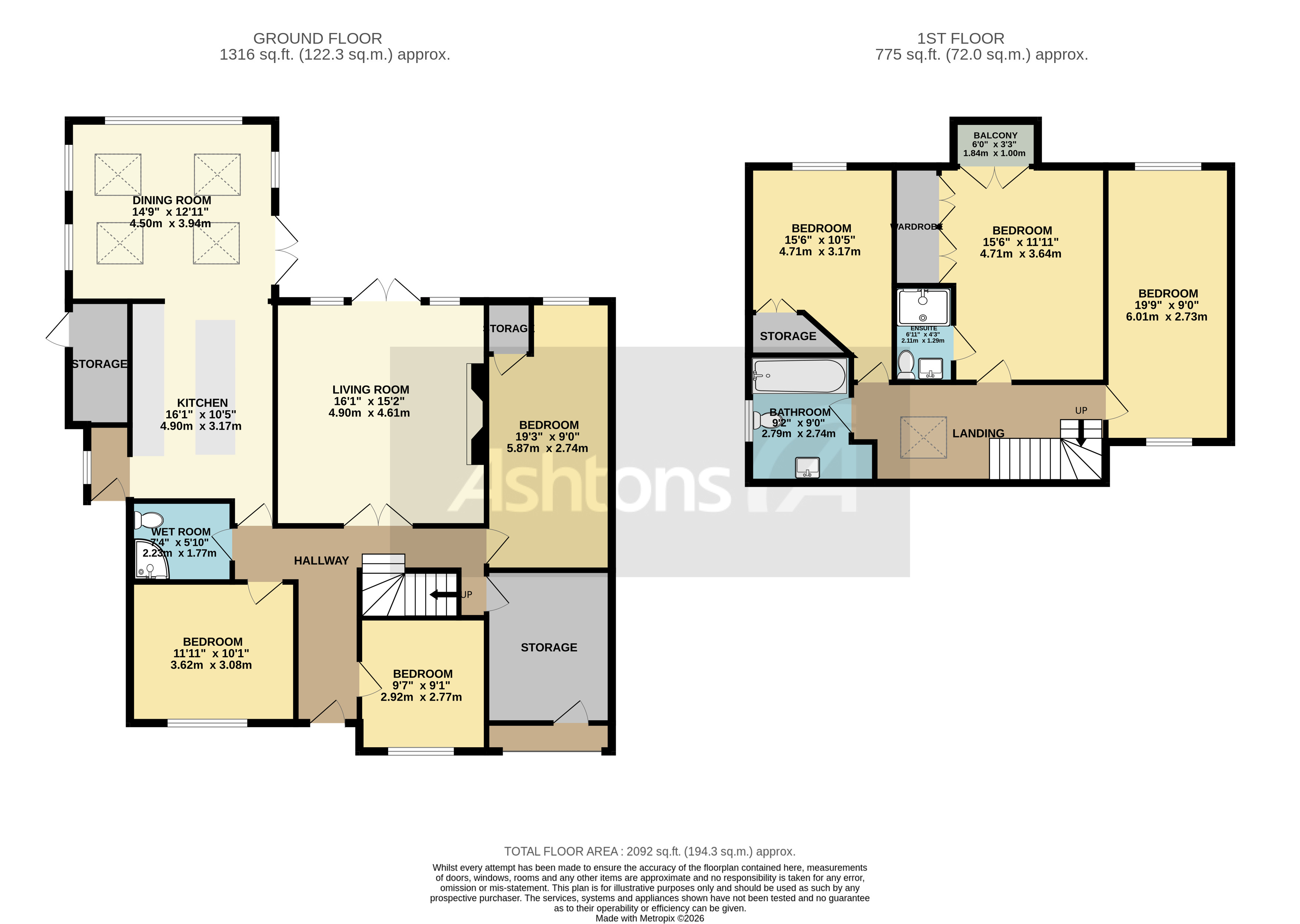 Chestnut Drive, Leigh Floor Plan