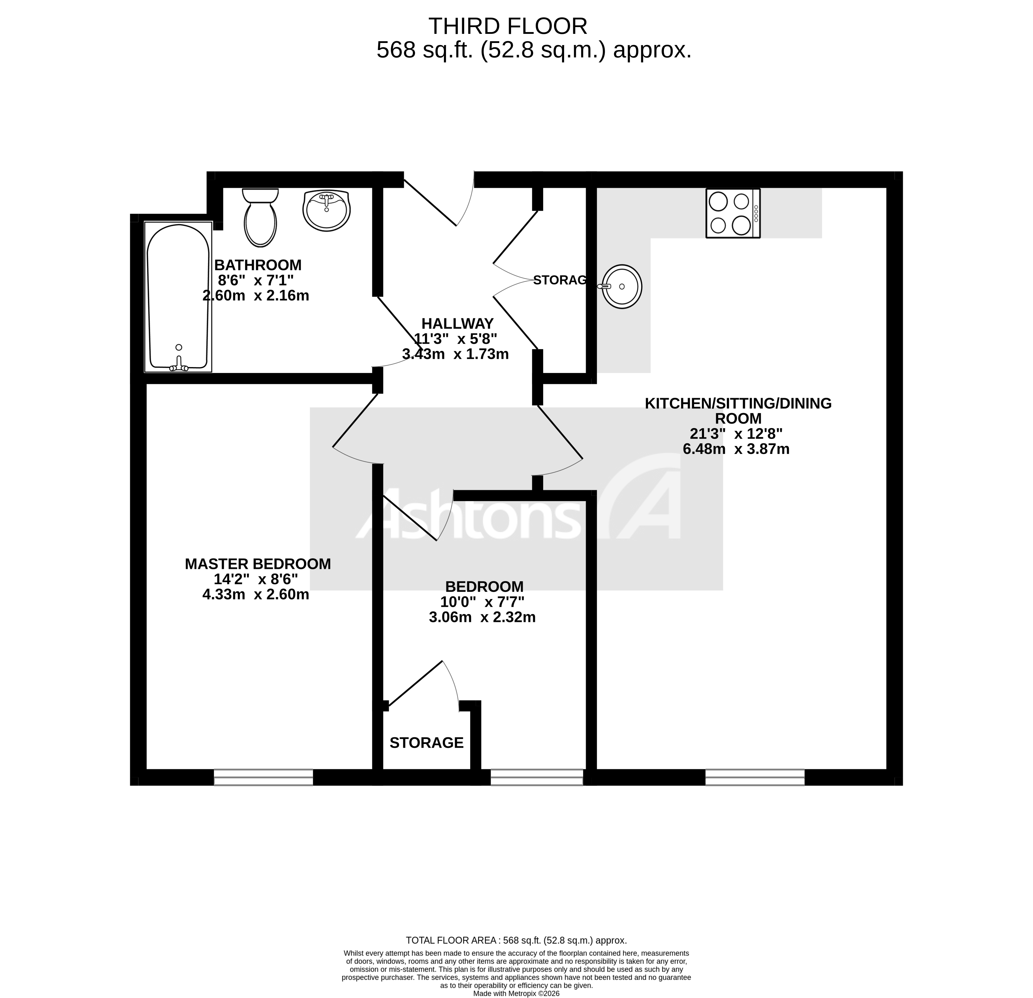 Apartment 30, Warrington Floor Plan