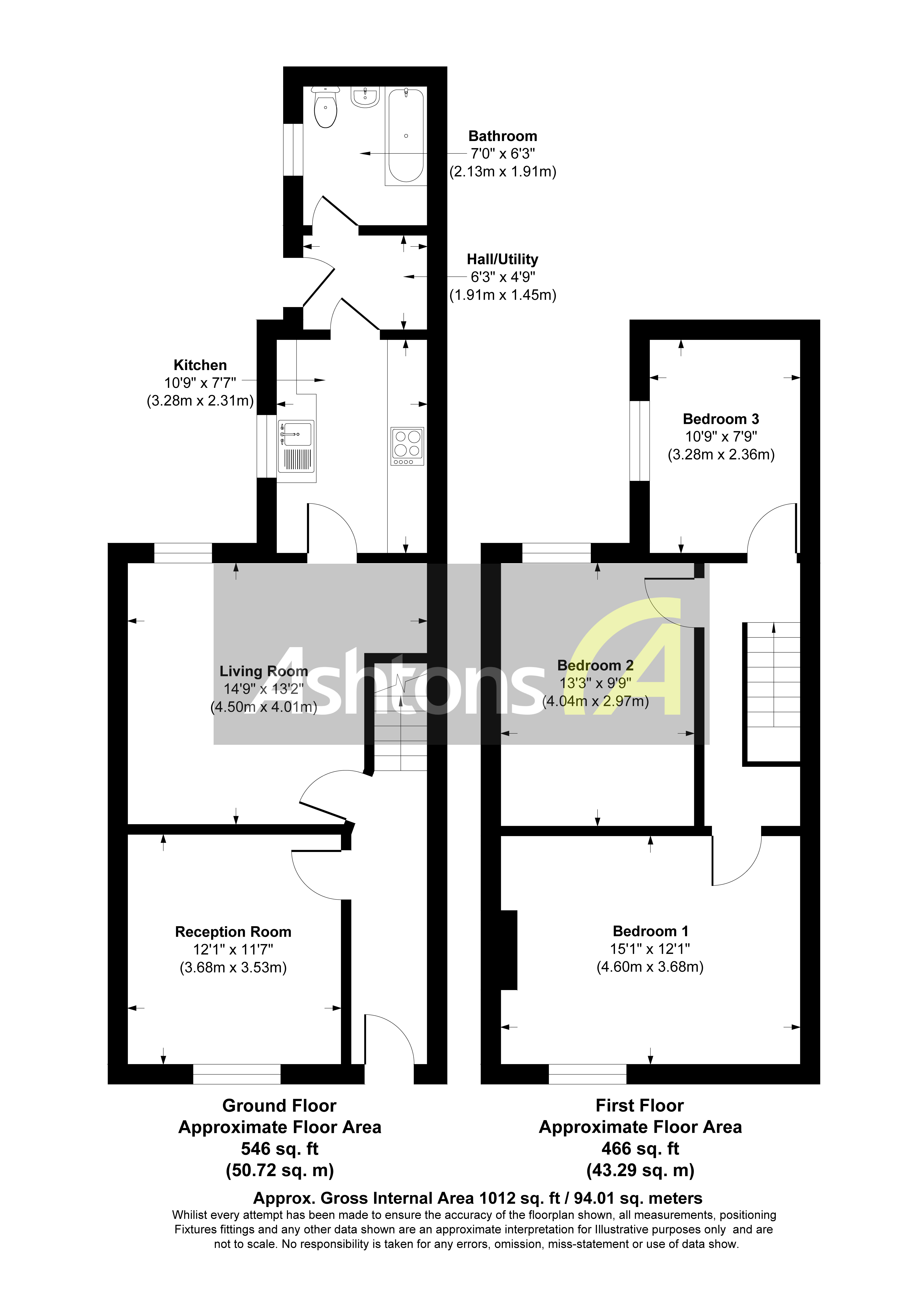 Joseph Street, Widnes Floor Plan