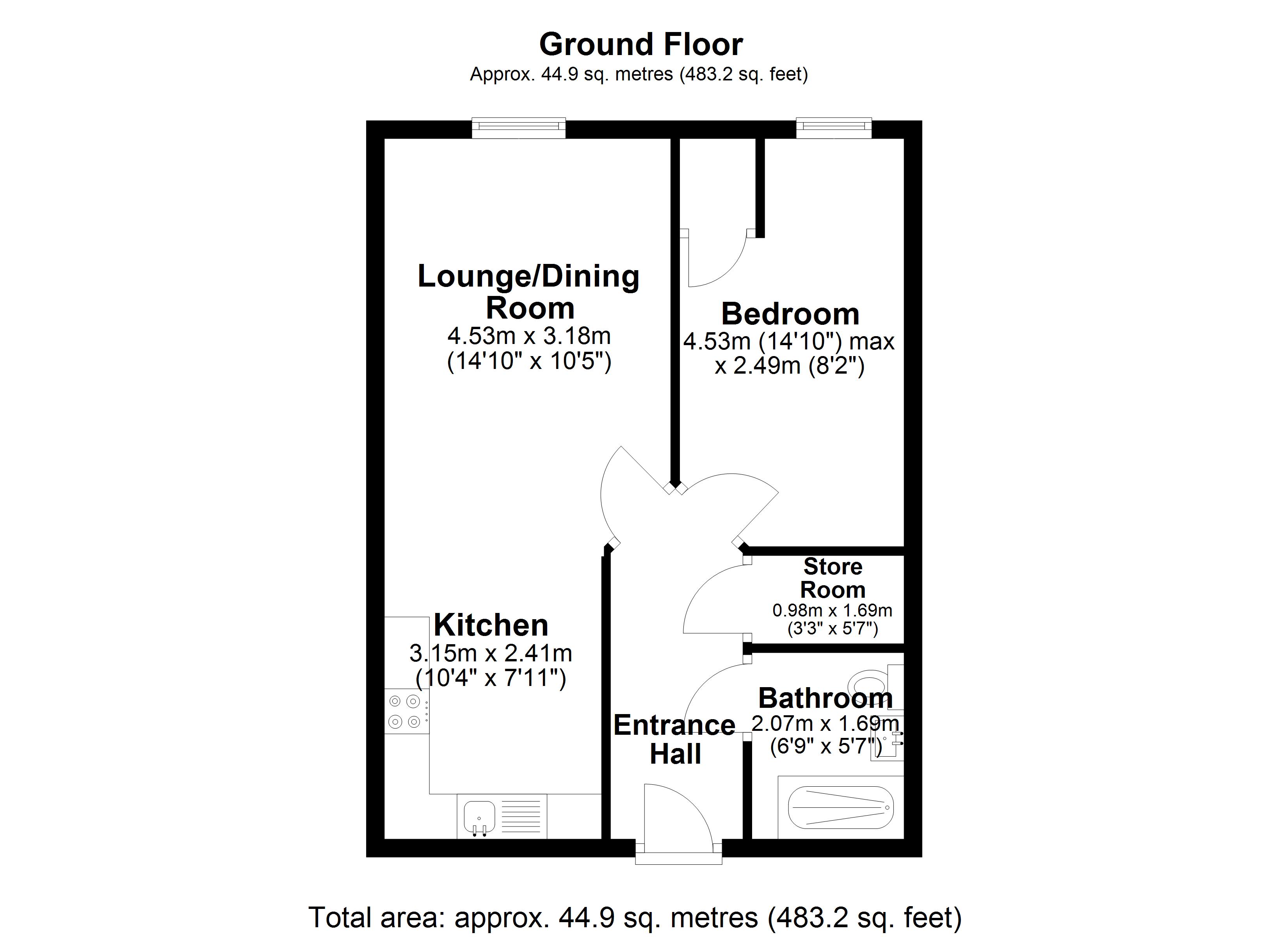 Apartment 25, Warrington Floor Plan