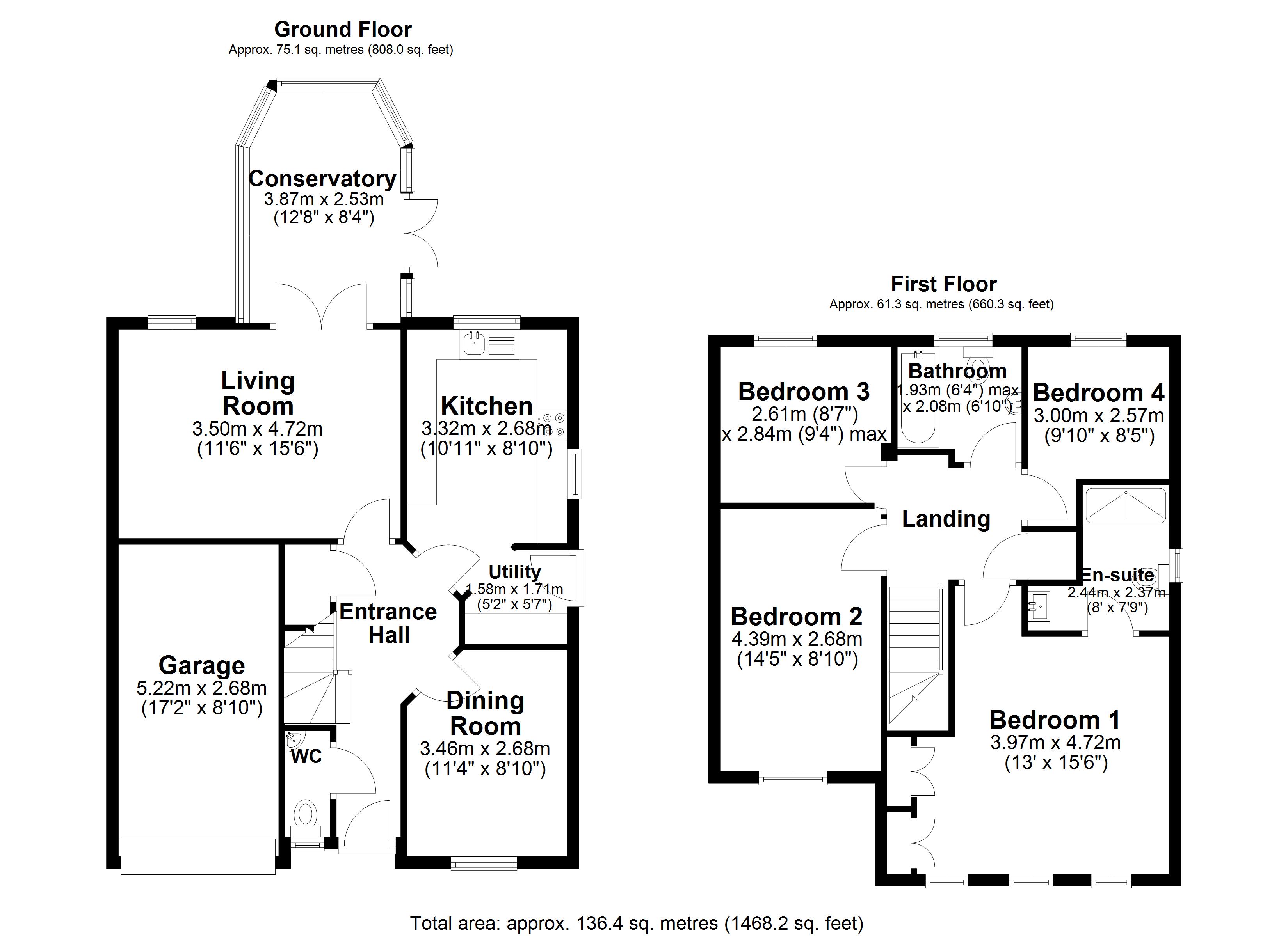 Edenbridge Gardens, Warrington Floor Plan