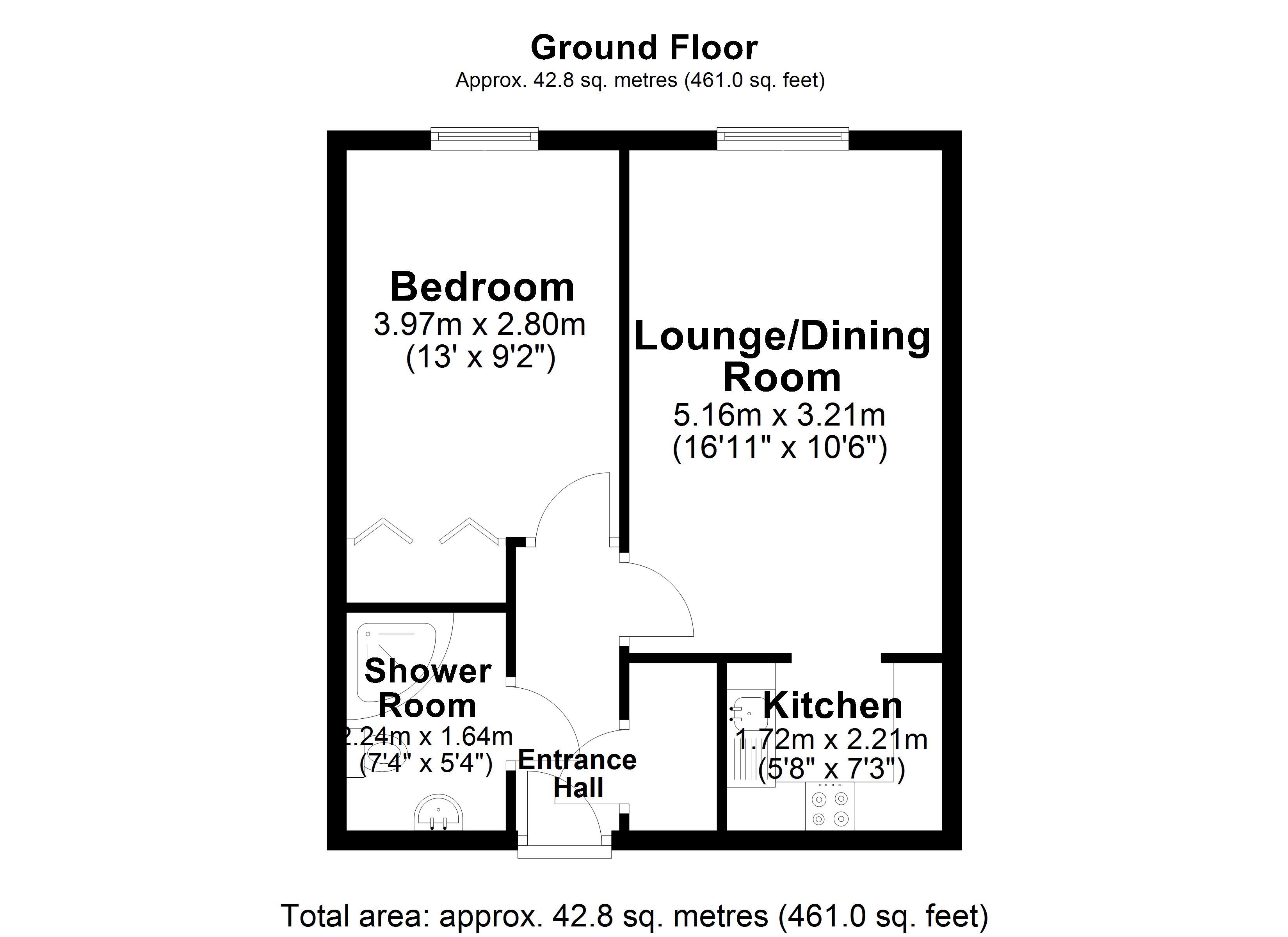 Flat 84, Warrington Floor Plan