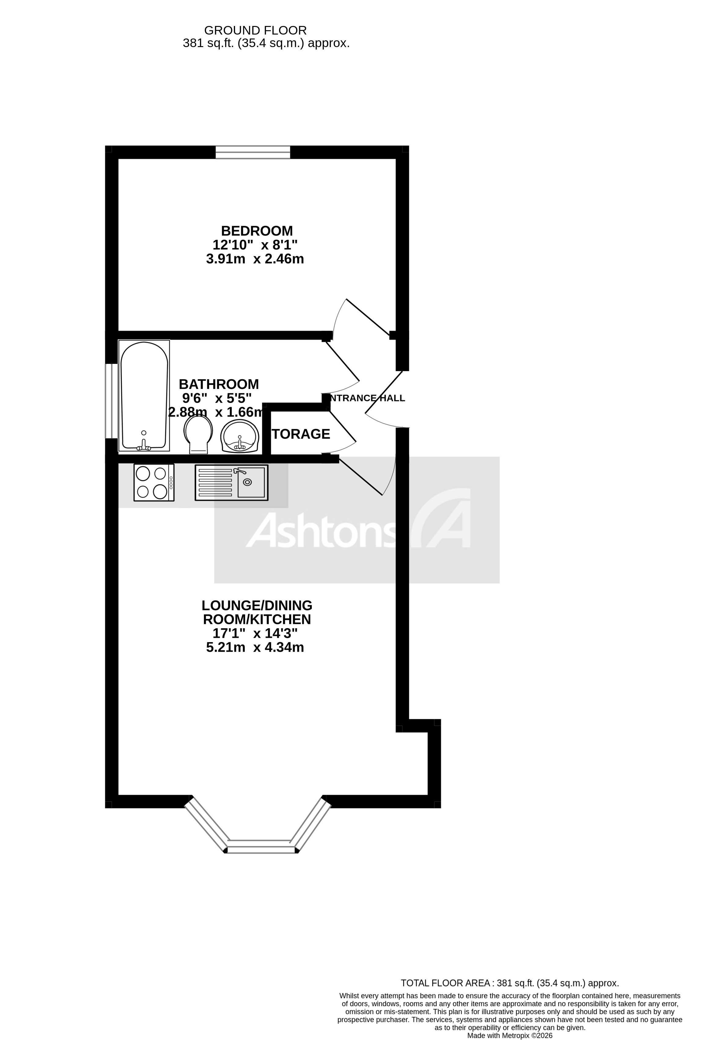 Flat 1, Warrington Floor Plan