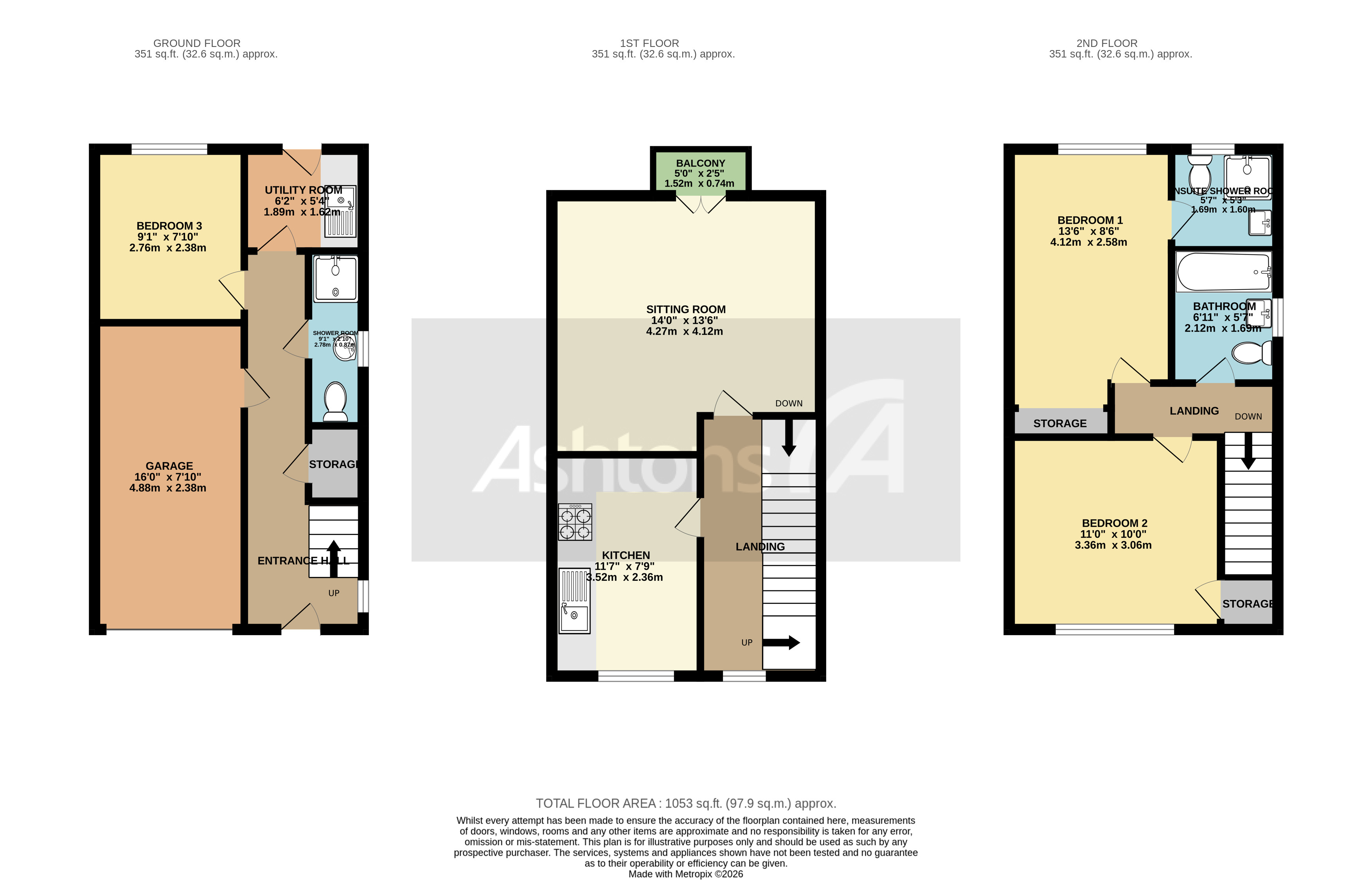 Wateredge Close, Leigh Floor Plan