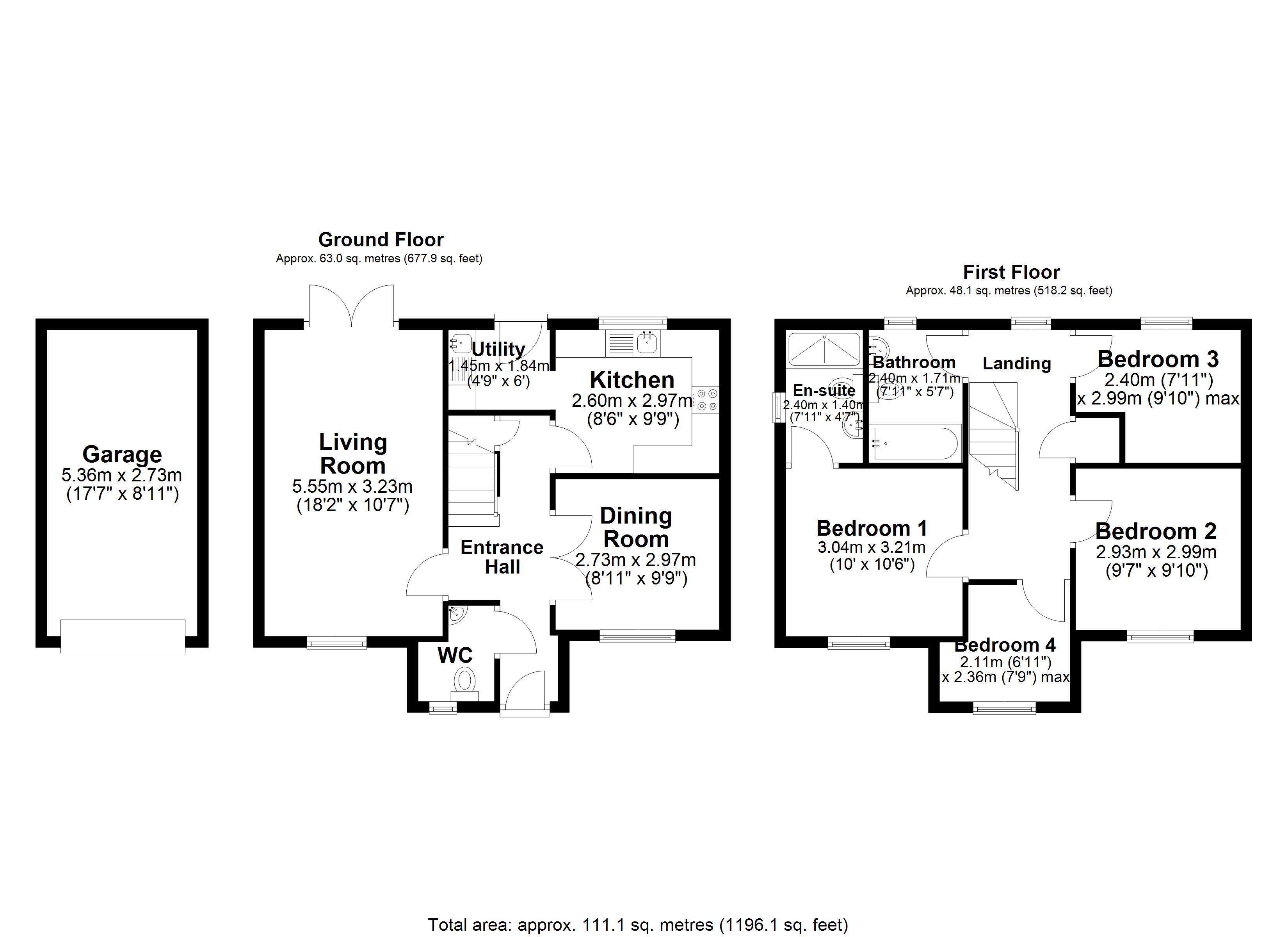 Telford Close, Warrington Floor Plan