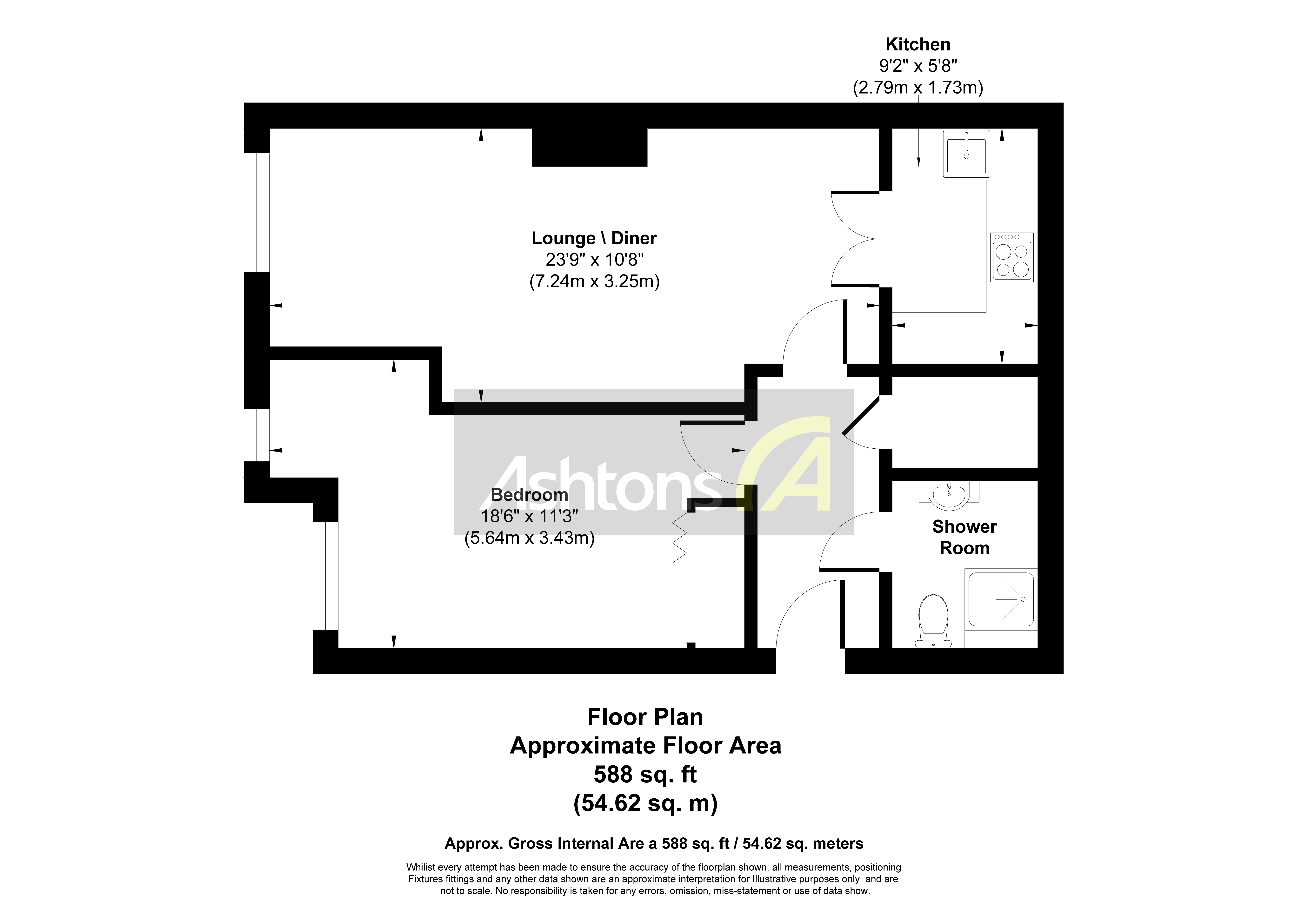Apartment 44, Widnes Floor Plan