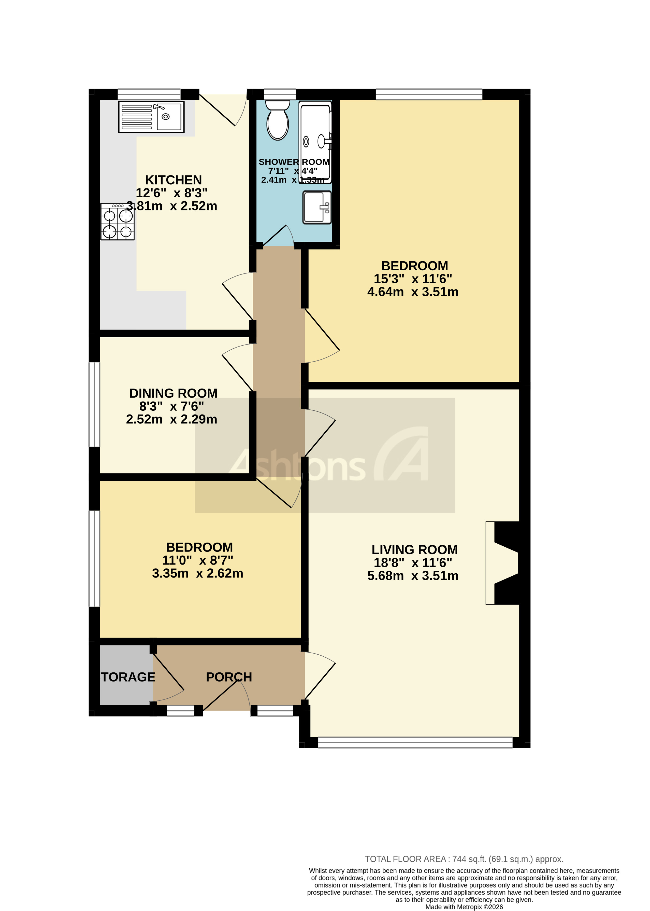 Malvern Close, Wigan Floor Plan