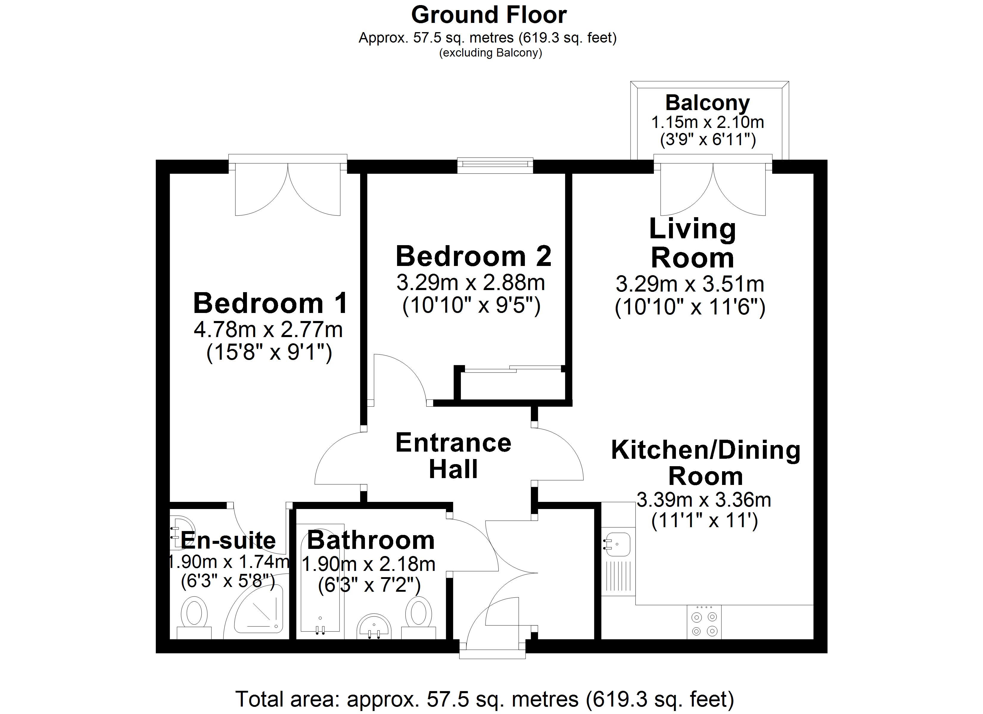 Lulworth Place, Warrington Floor Plan