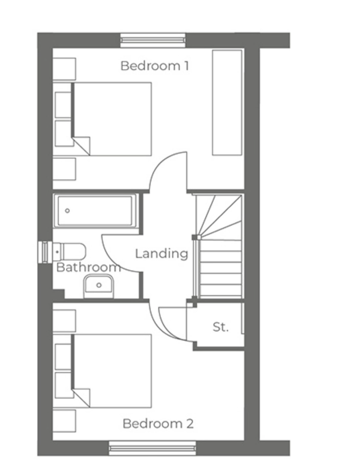 Meadowmead, Leigh Floor Plan