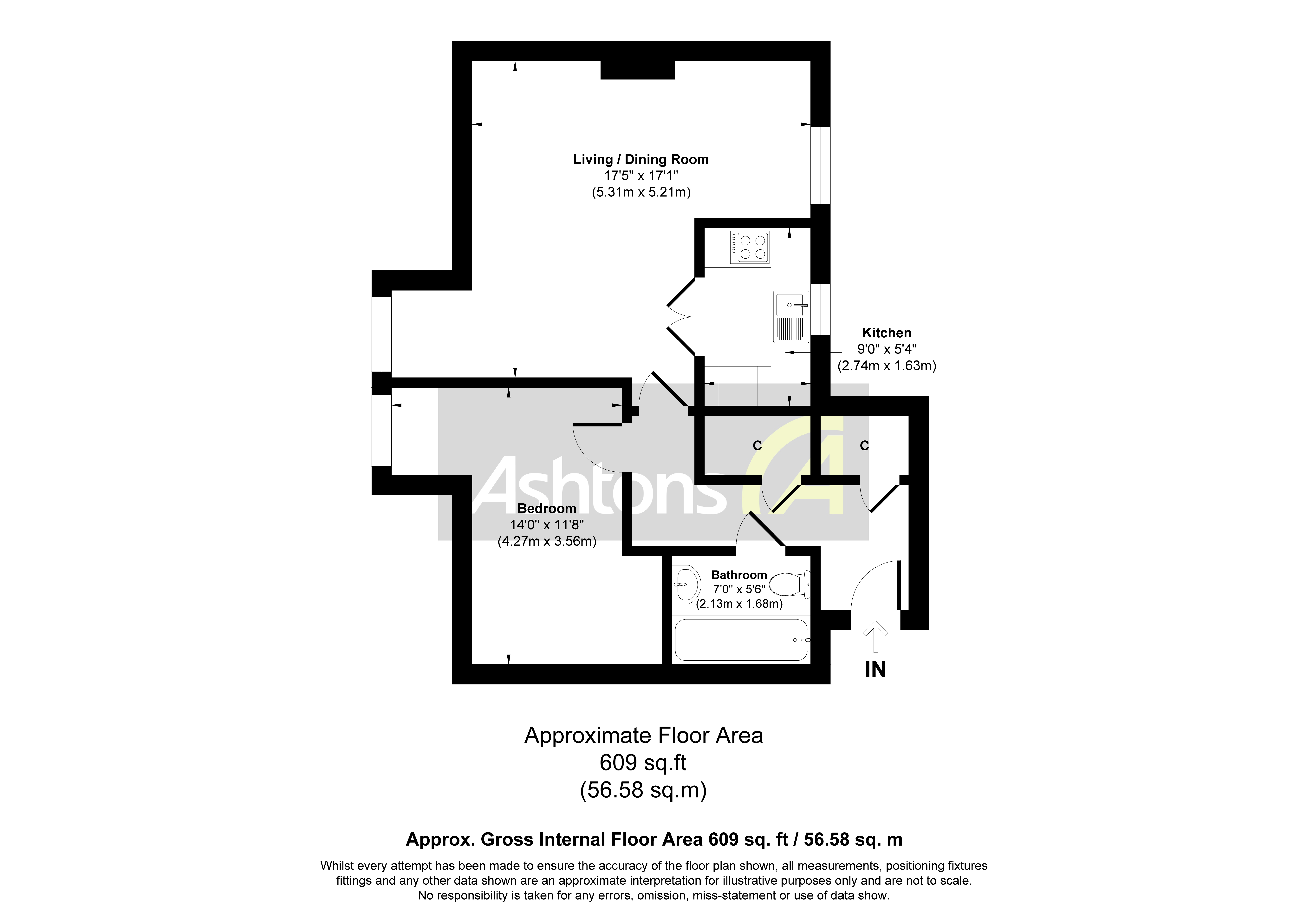 Apartment 46, Widnes Floor Plan