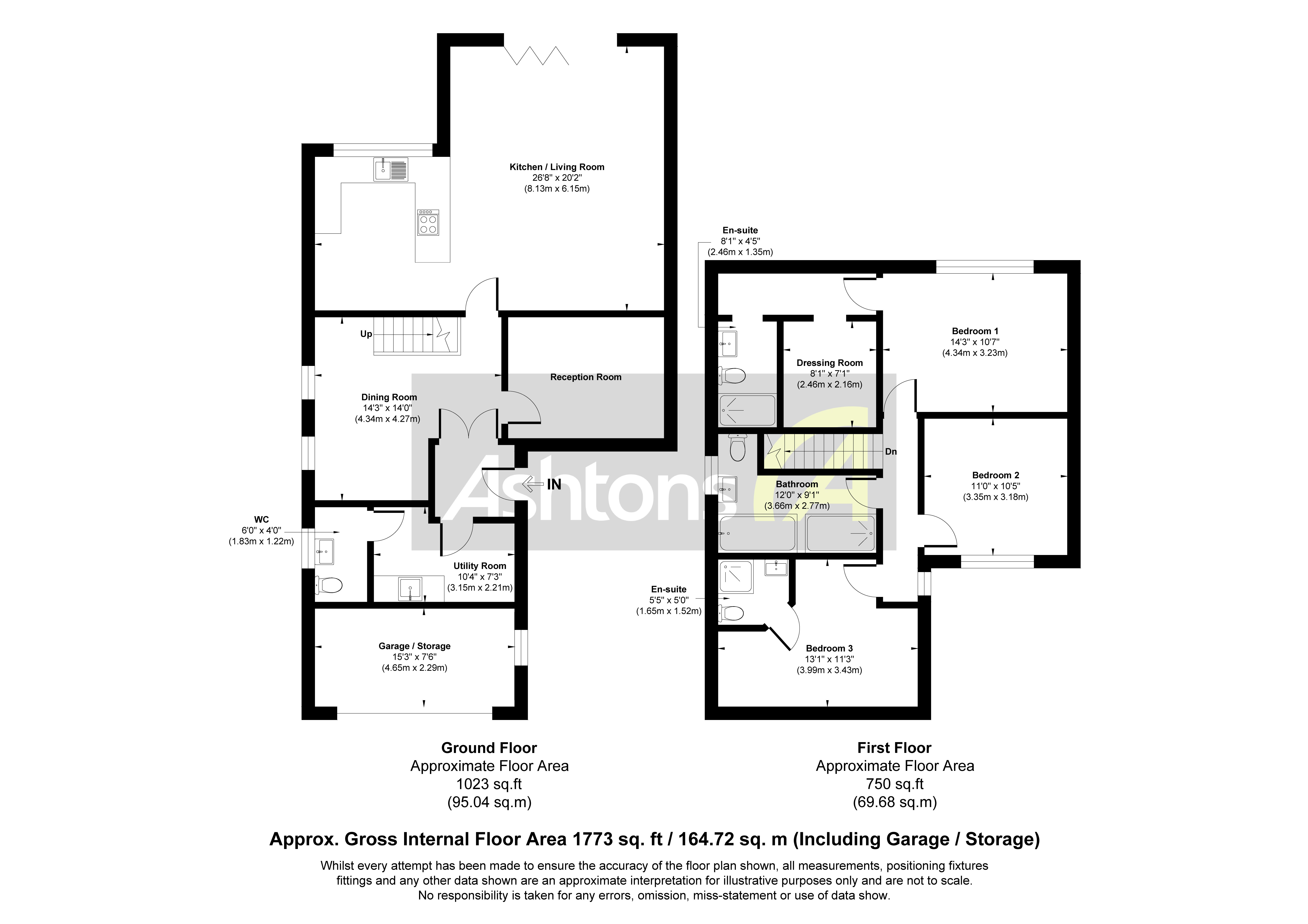 23a Julian Way, Widnes Floor Plan