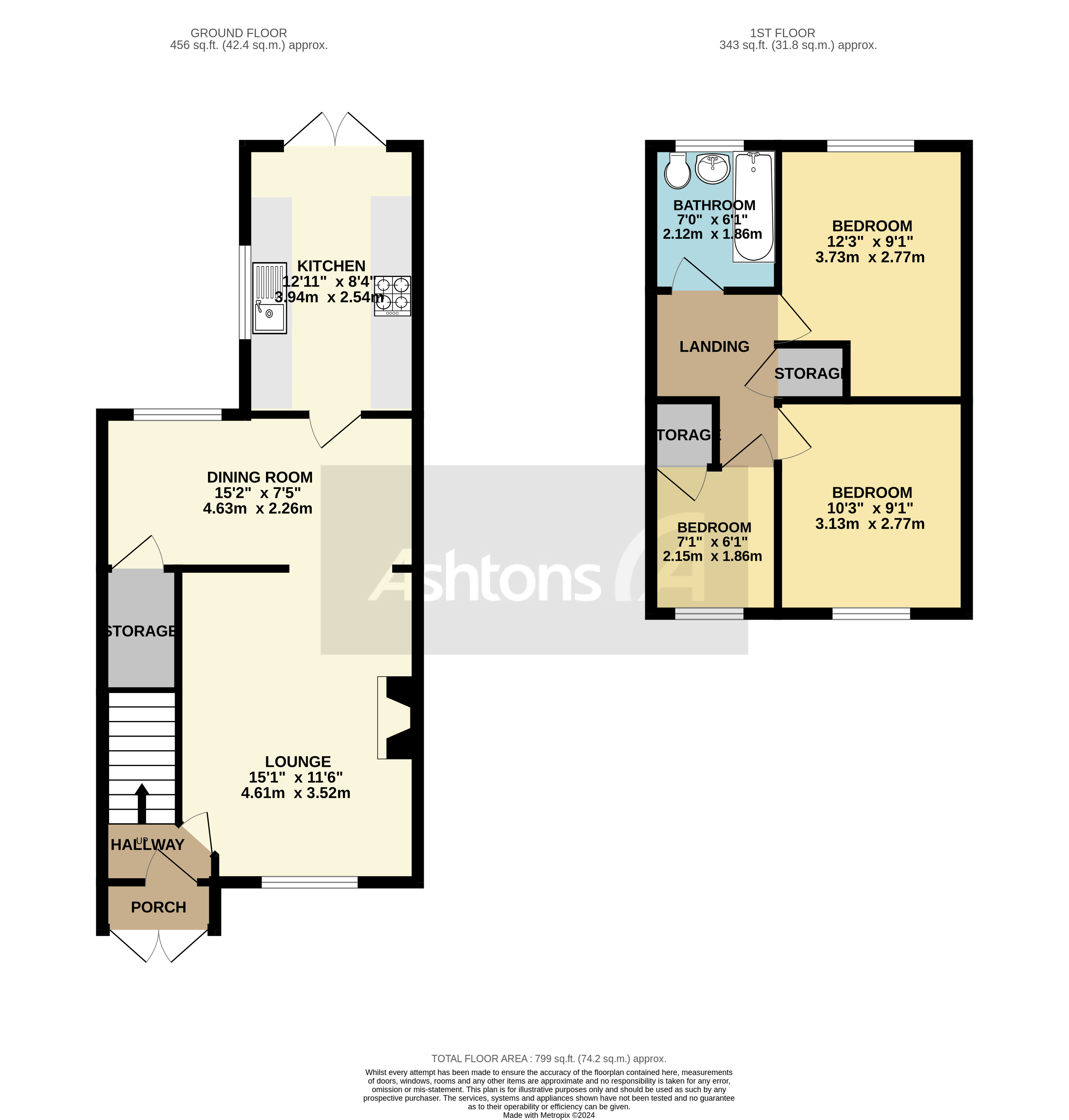 Small Avenue, Warrington Floor Plan