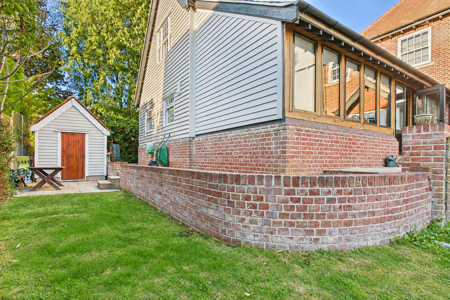Greener Garden by the Brick Terrace