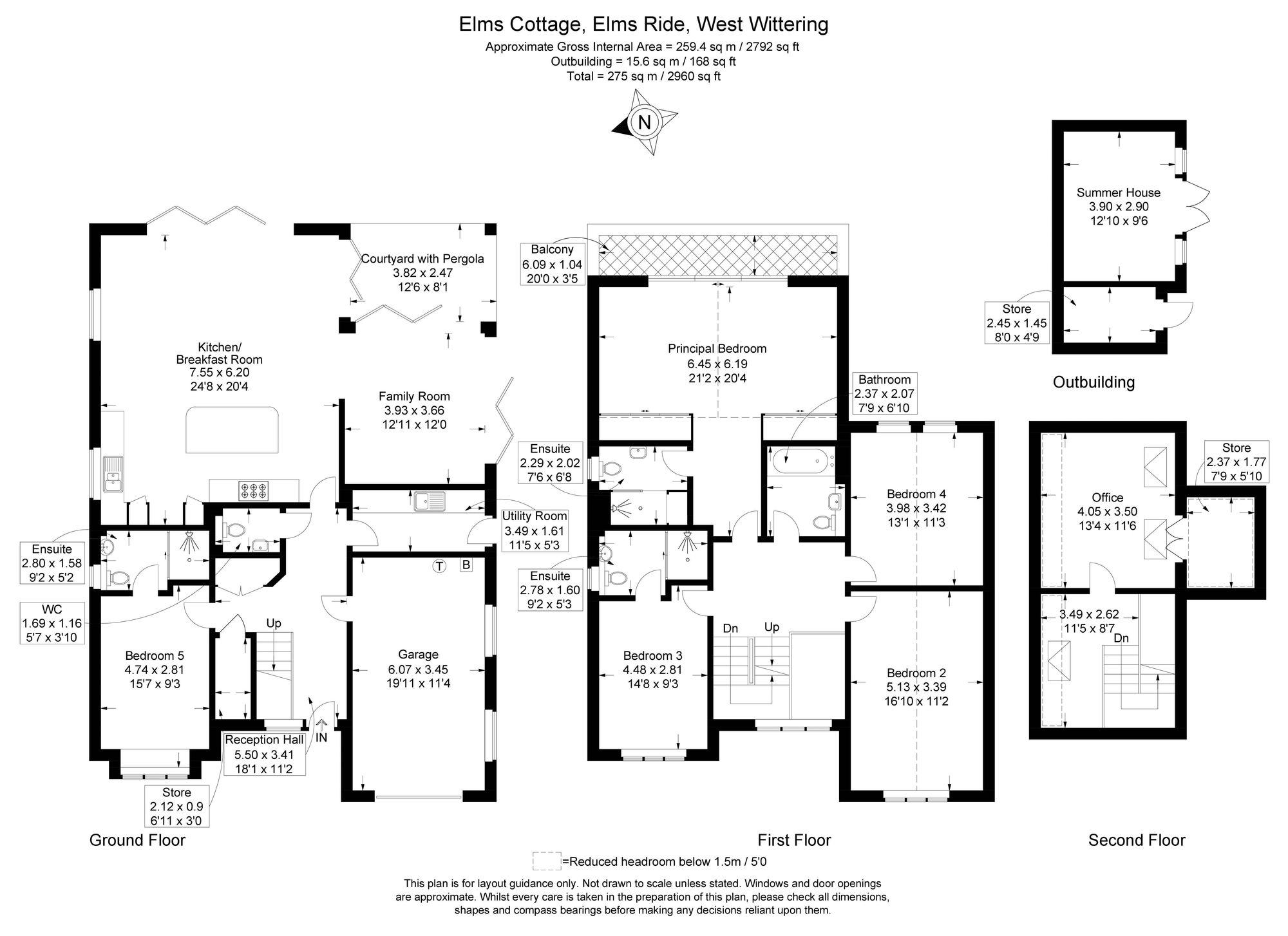 Elms Ride, West Wittering, PO20 Floor Plans