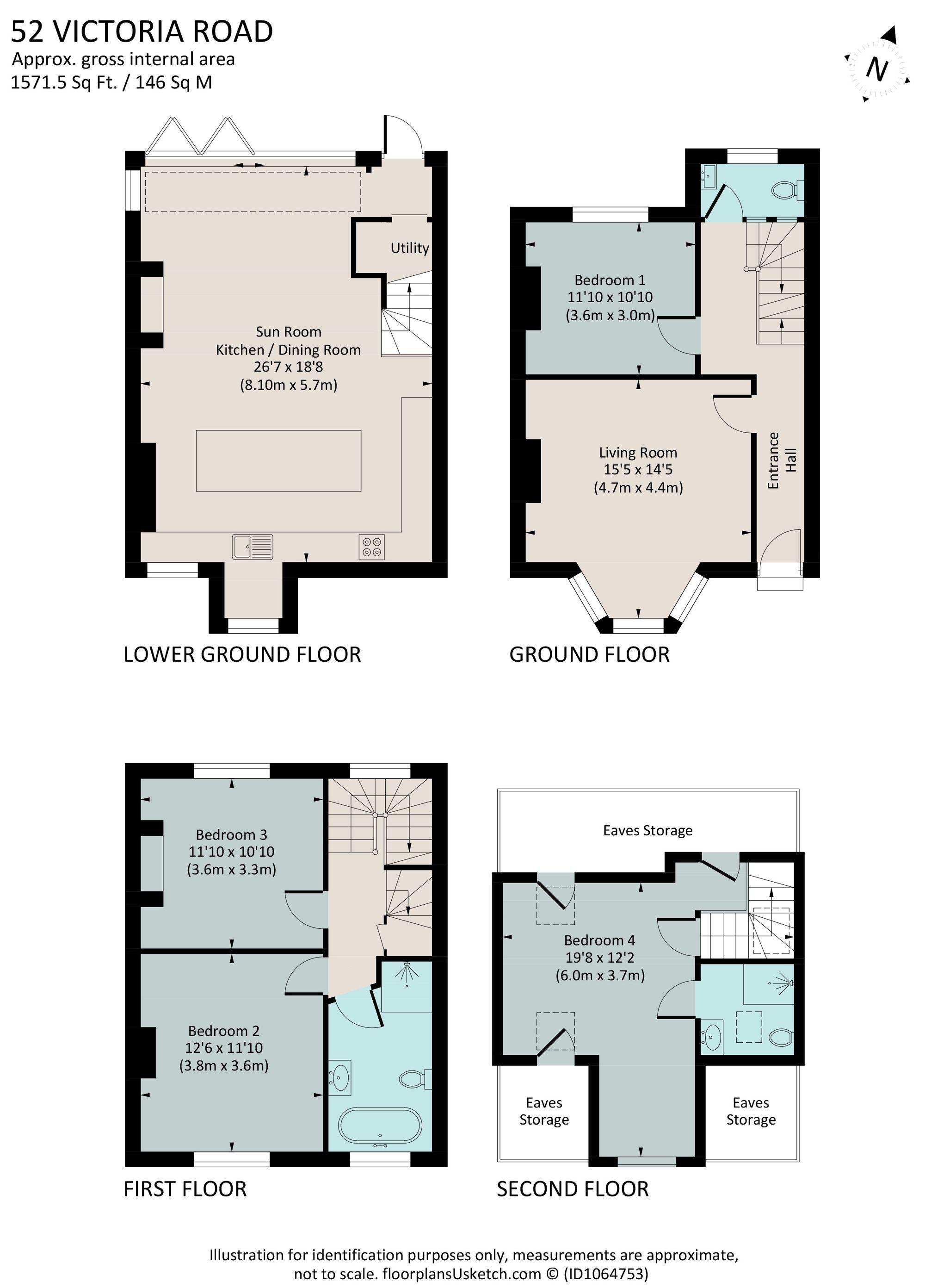 52 Victoria Road, Dartmouth floorplan