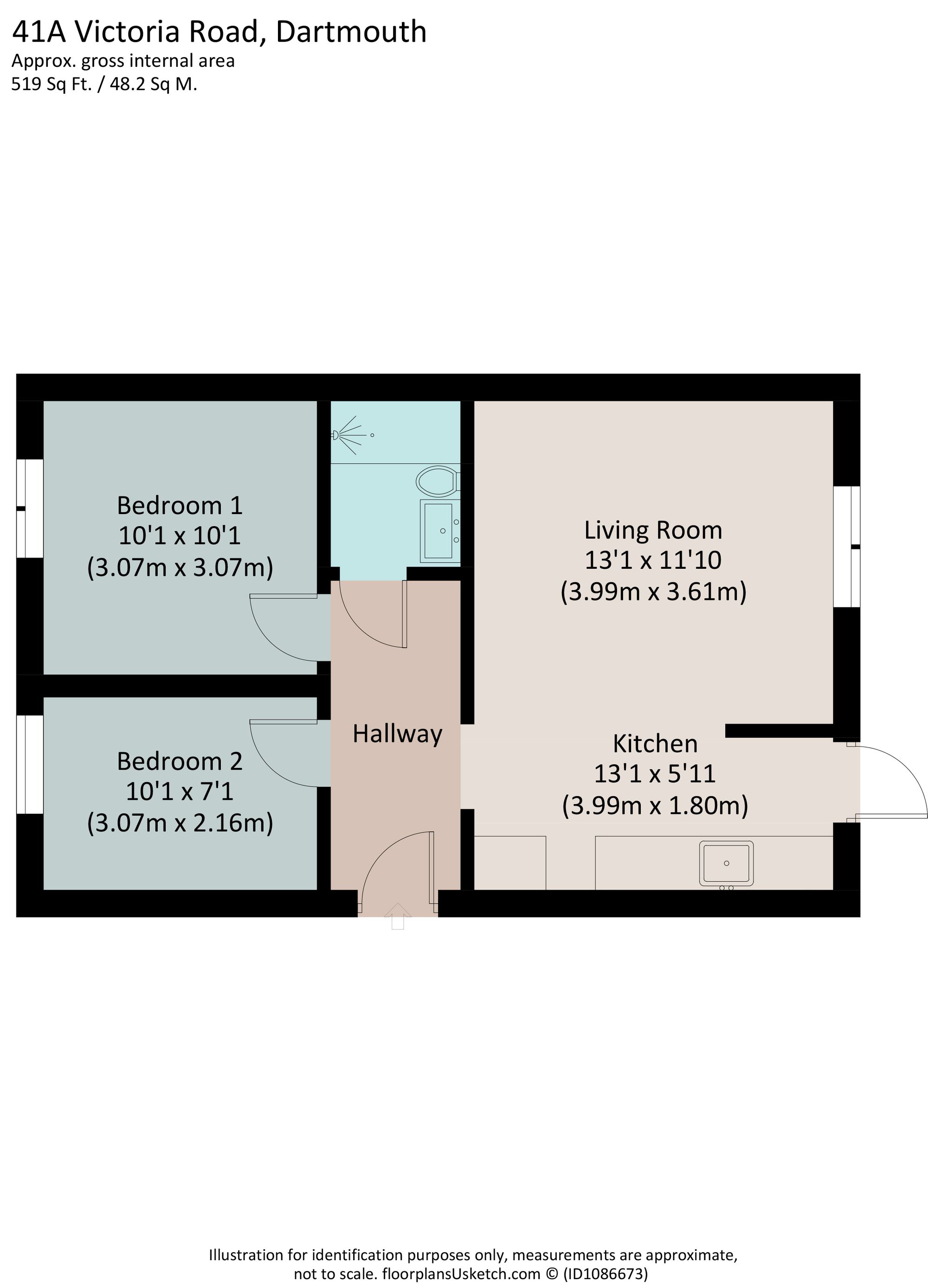 Dart Retreat, Victoria Road, Dartmouth floorplan