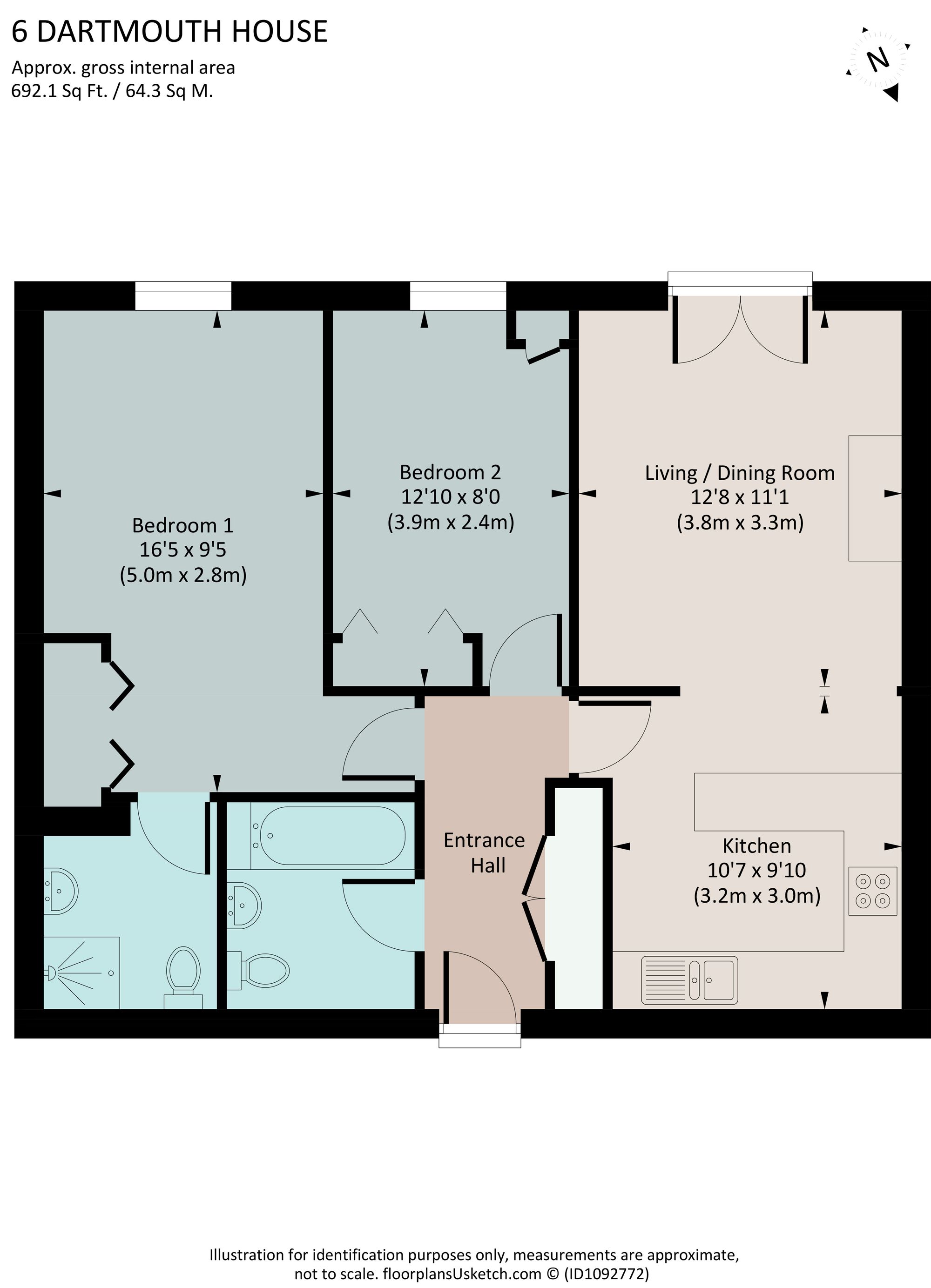 6 Dartmouth House, Mayors Avenue, Dartmouth floorplan