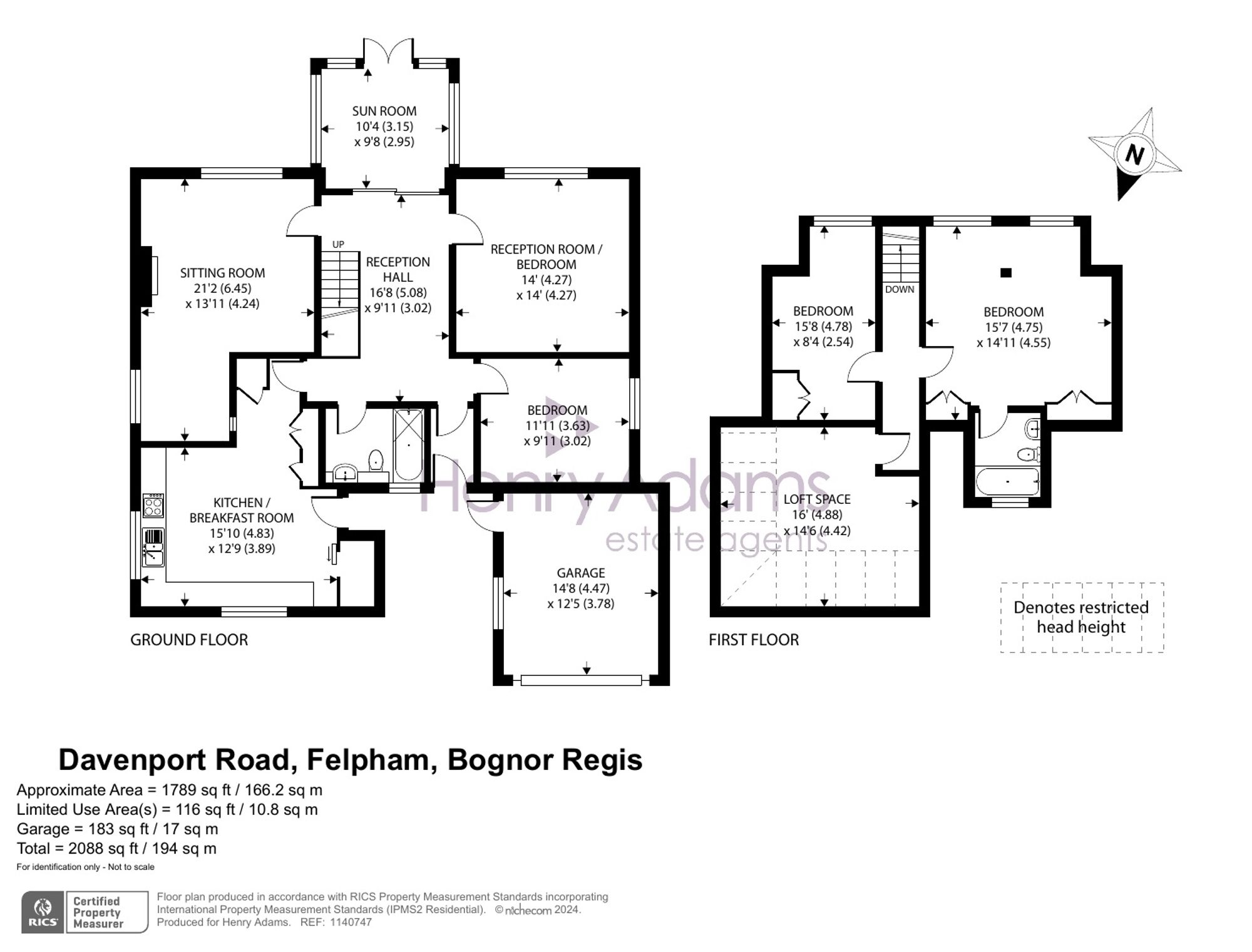 Davenport Road, Felpham, PO22 floorplan