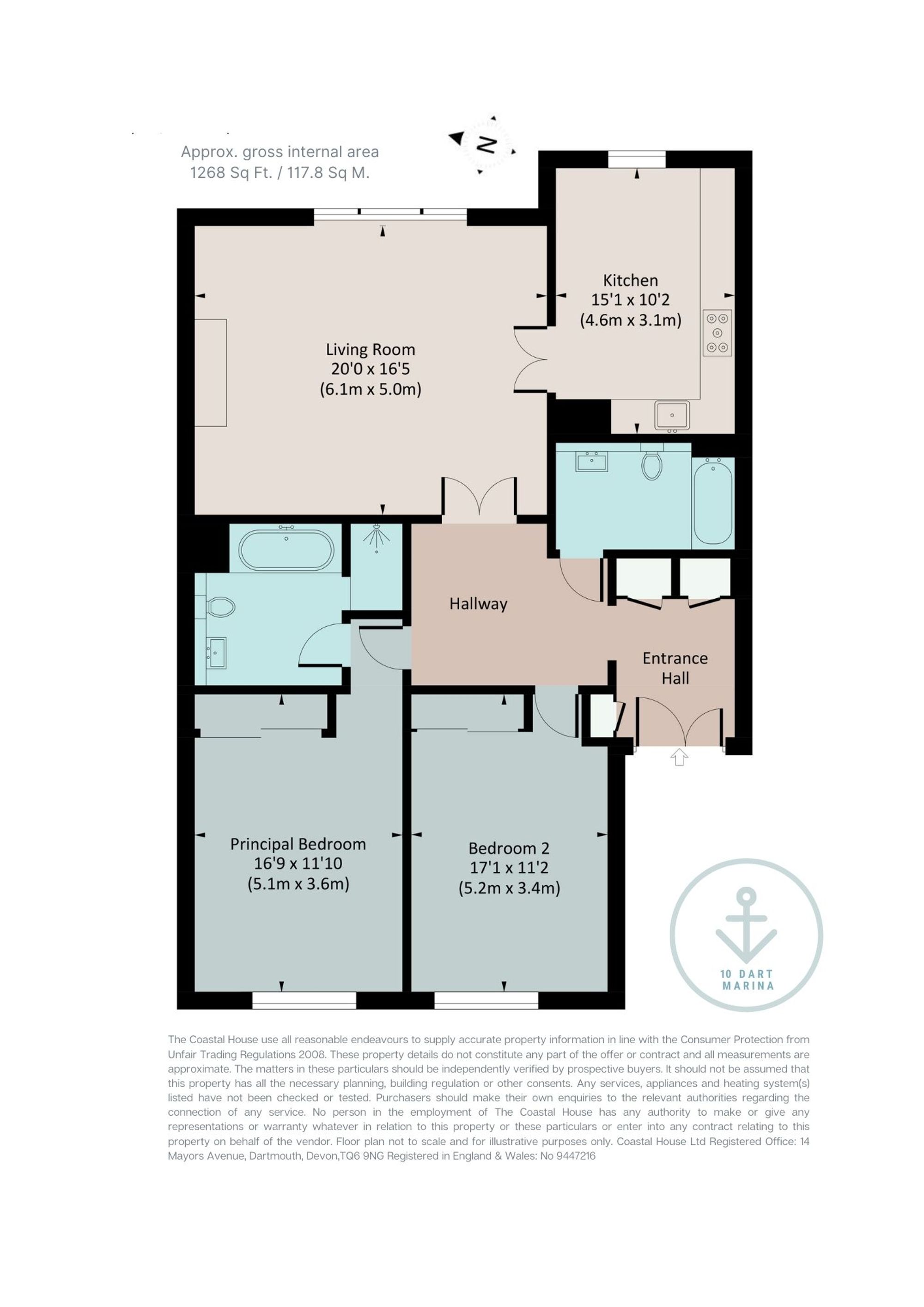 10 Dart Marina, Dartmouth floorplan