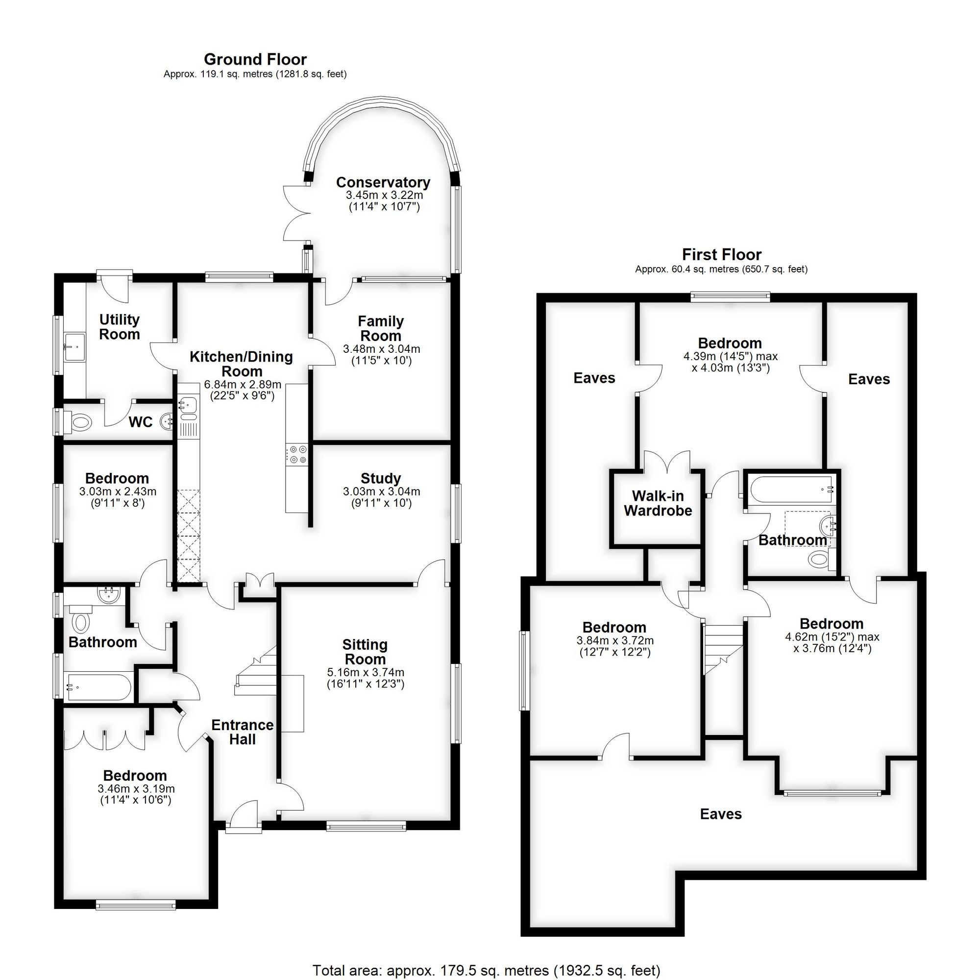5 Bedroom House For Sale - Benslow Rise, Hitchin, SG4 Floor Plan