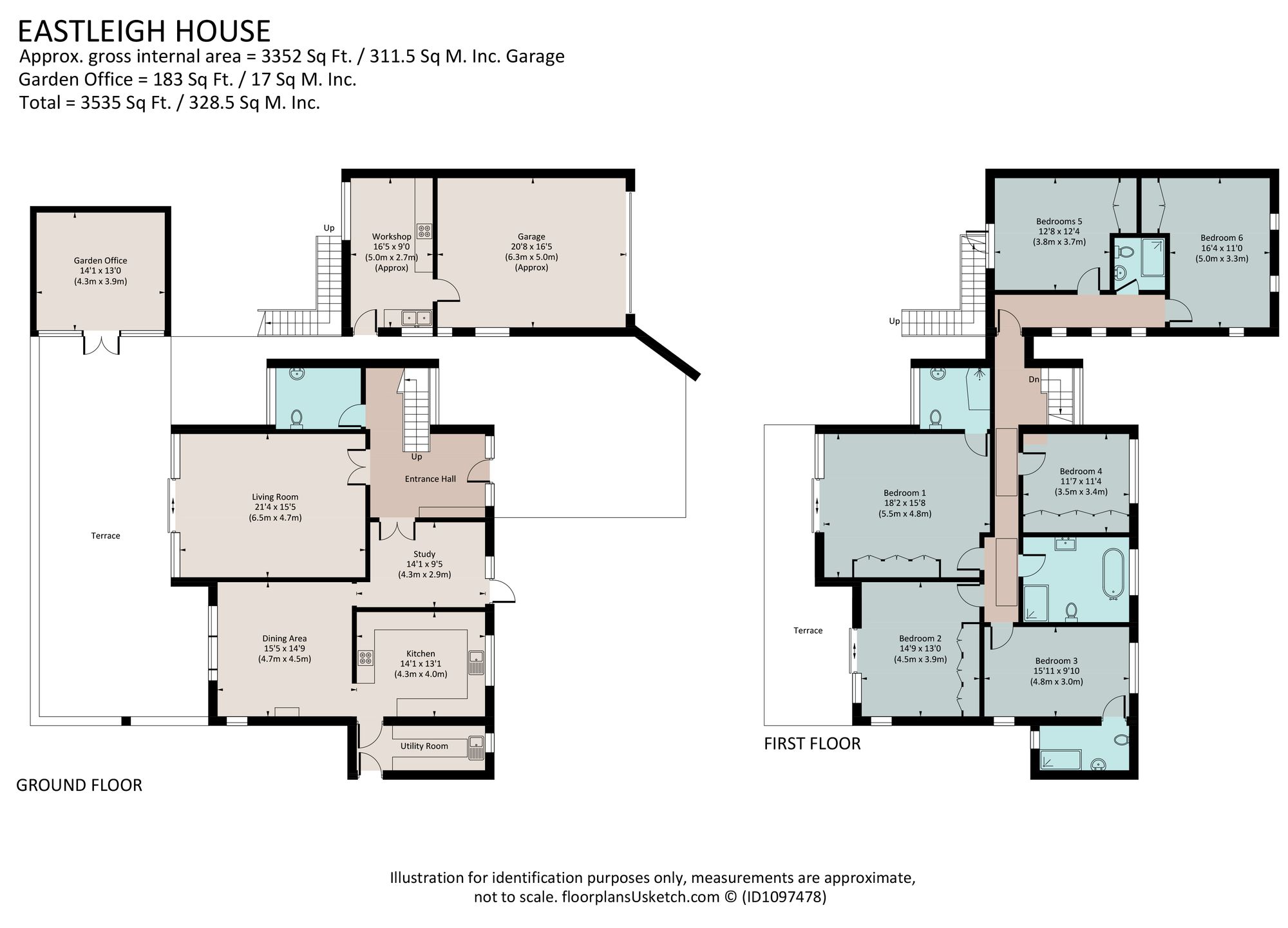 Eastleigh House, Churston Ferrers floorplan