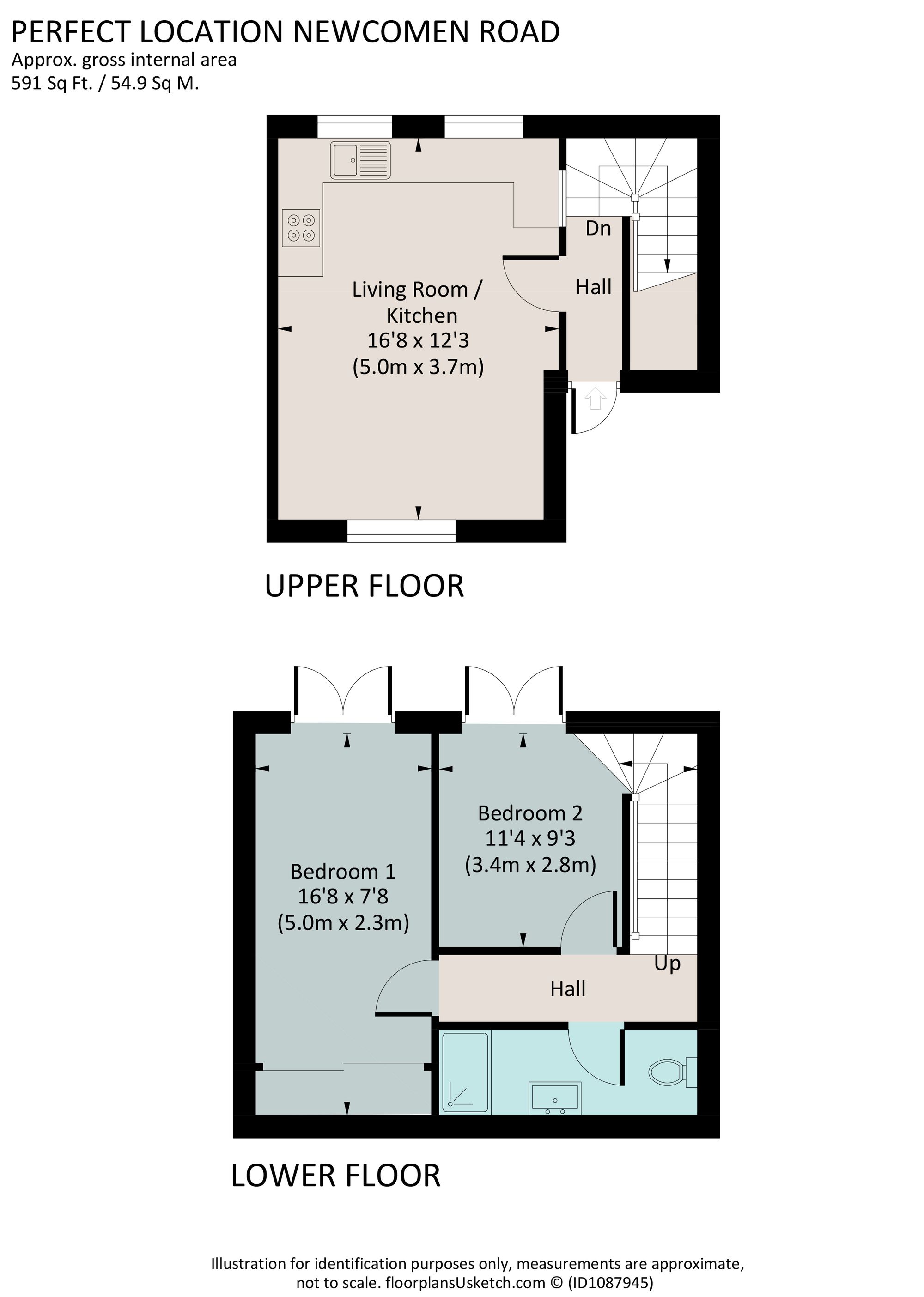 48 Newcomen Road, Dartmouth floorplan