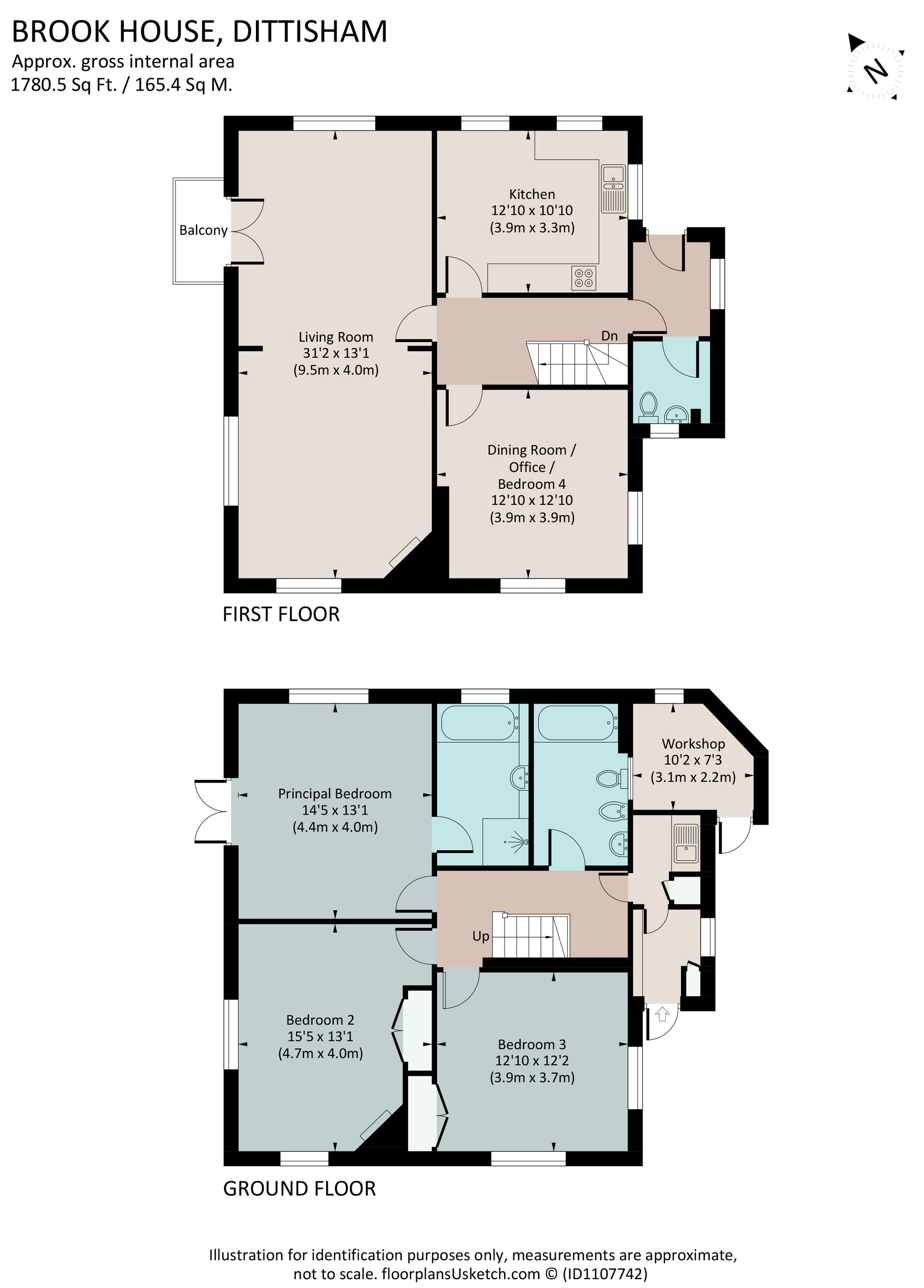 Brook House, Dittisham floorplan