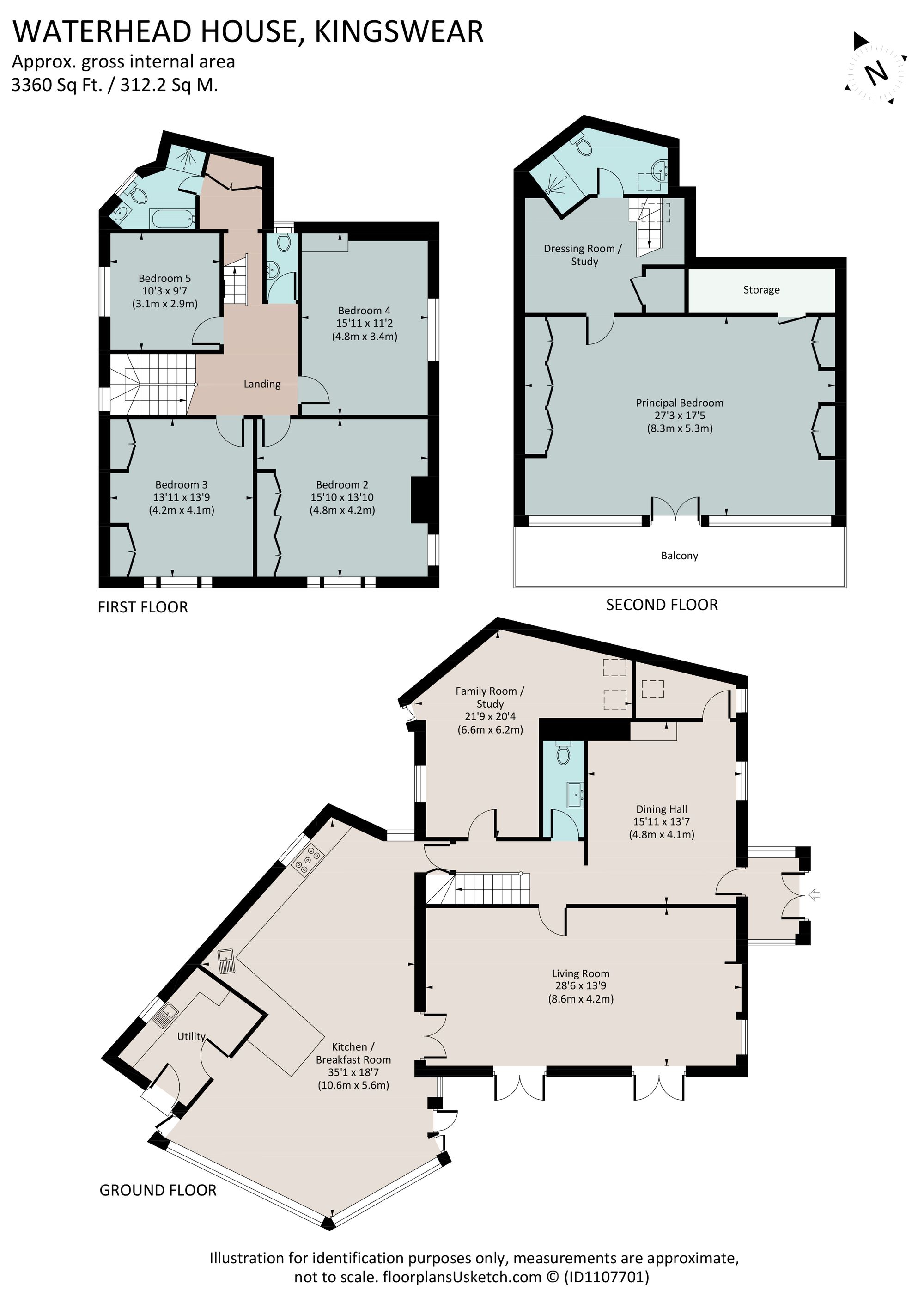 Waterhead House, Brixham Road, Kingswear floorplan