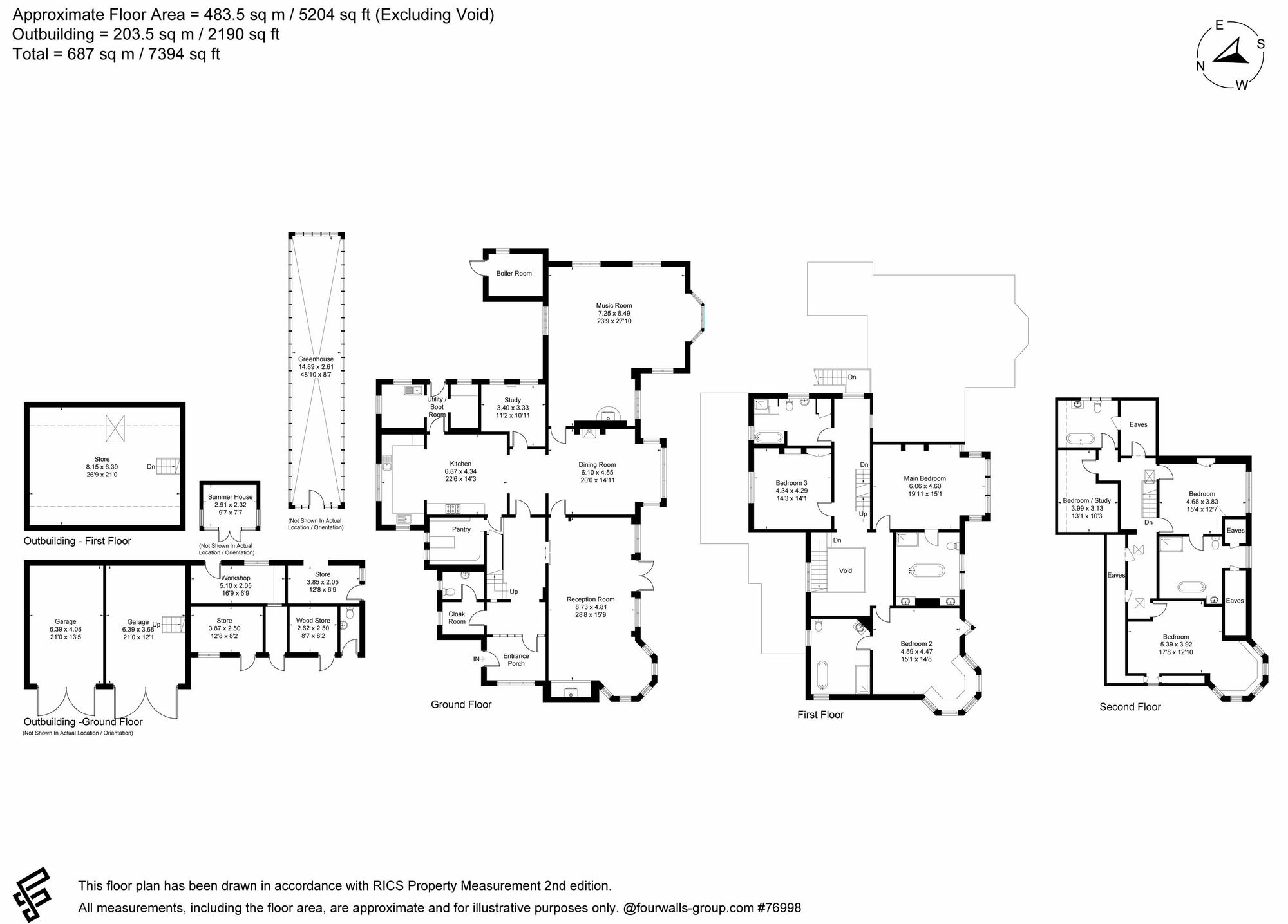 Hill Side Lane, Hill Brow, GU33 Floor Plans